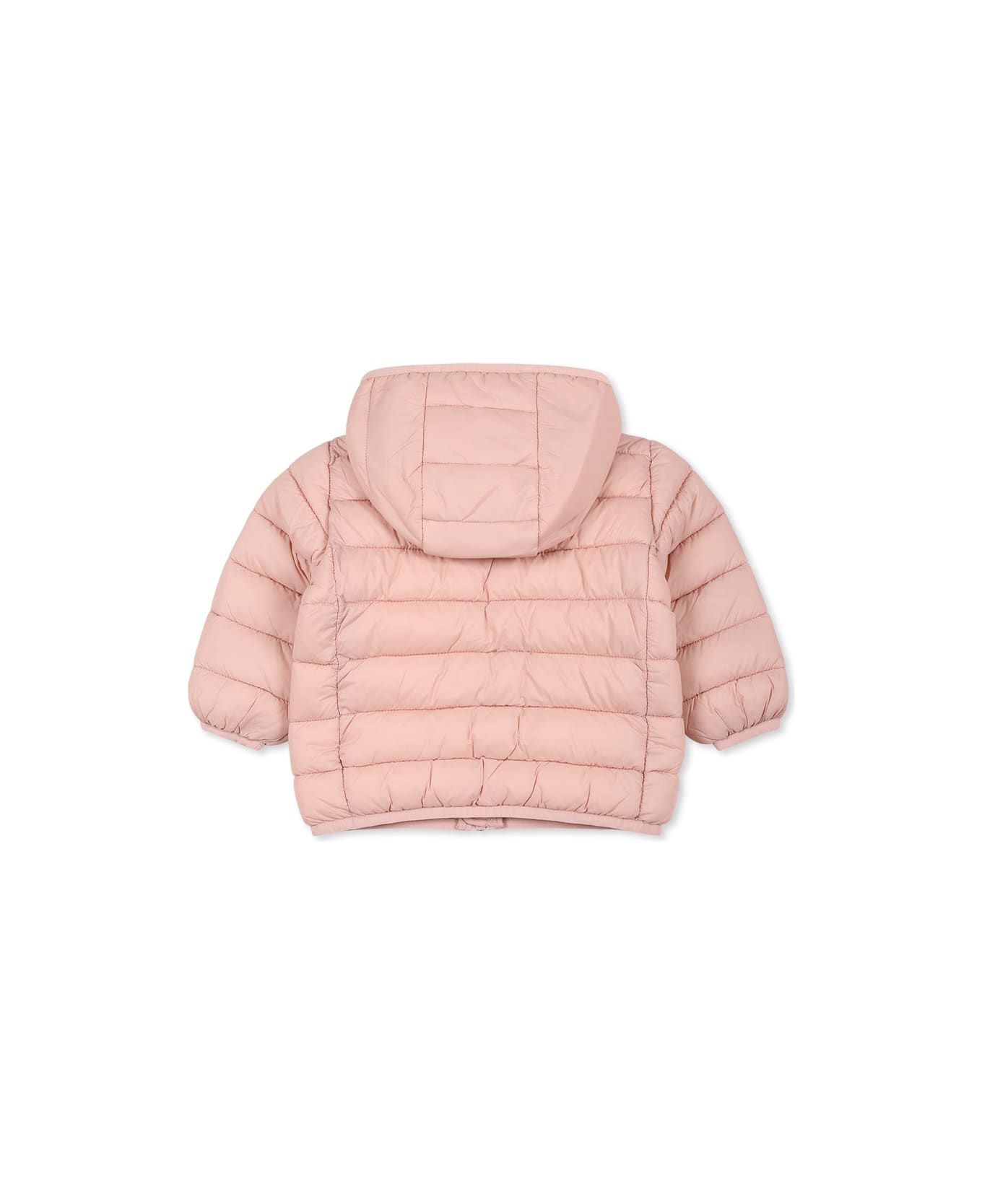 Save the Duck Pink Down Jacket For Baby Girl - Pink