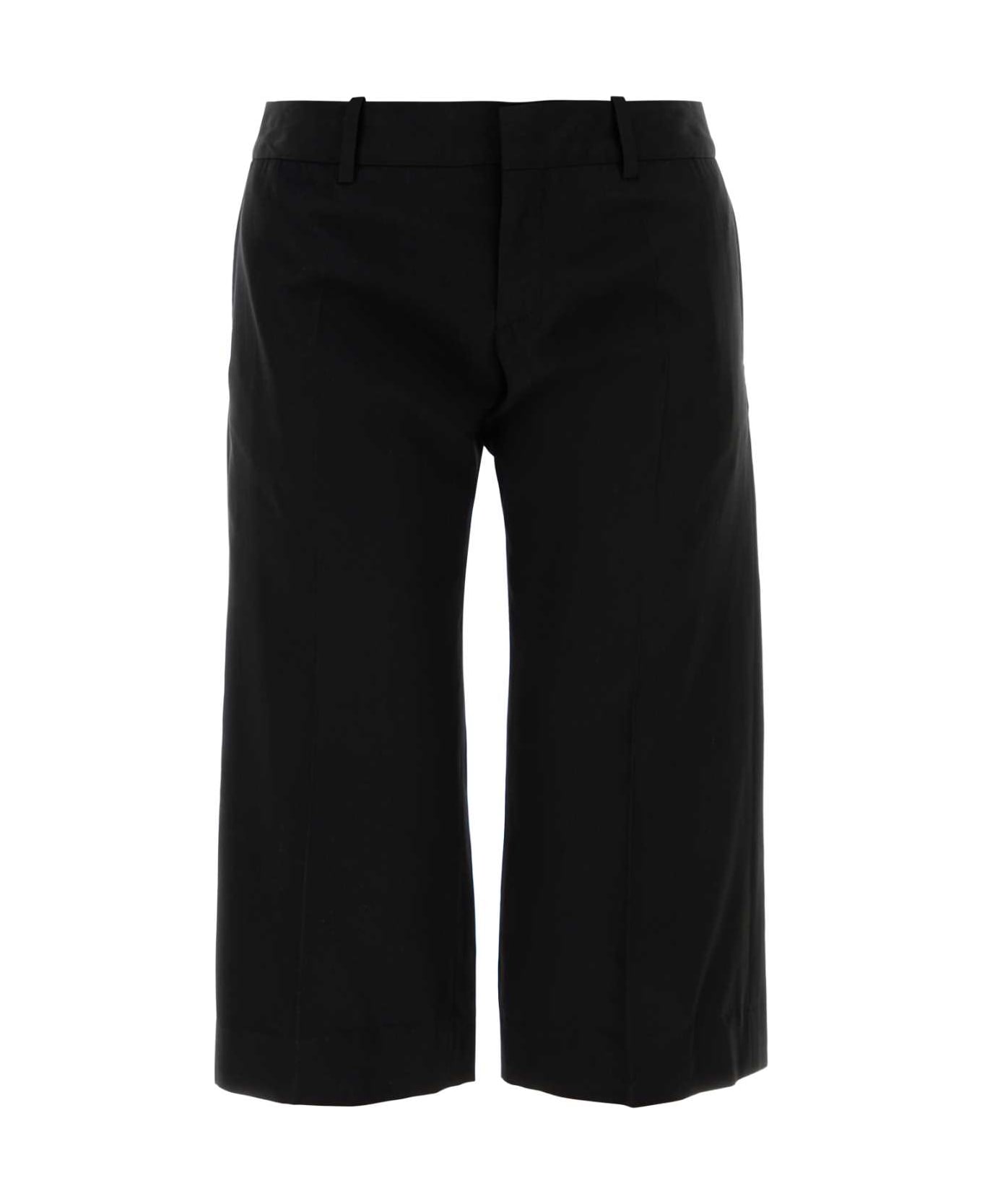 Black Lyocell Capri Pant - Thumbnail 2