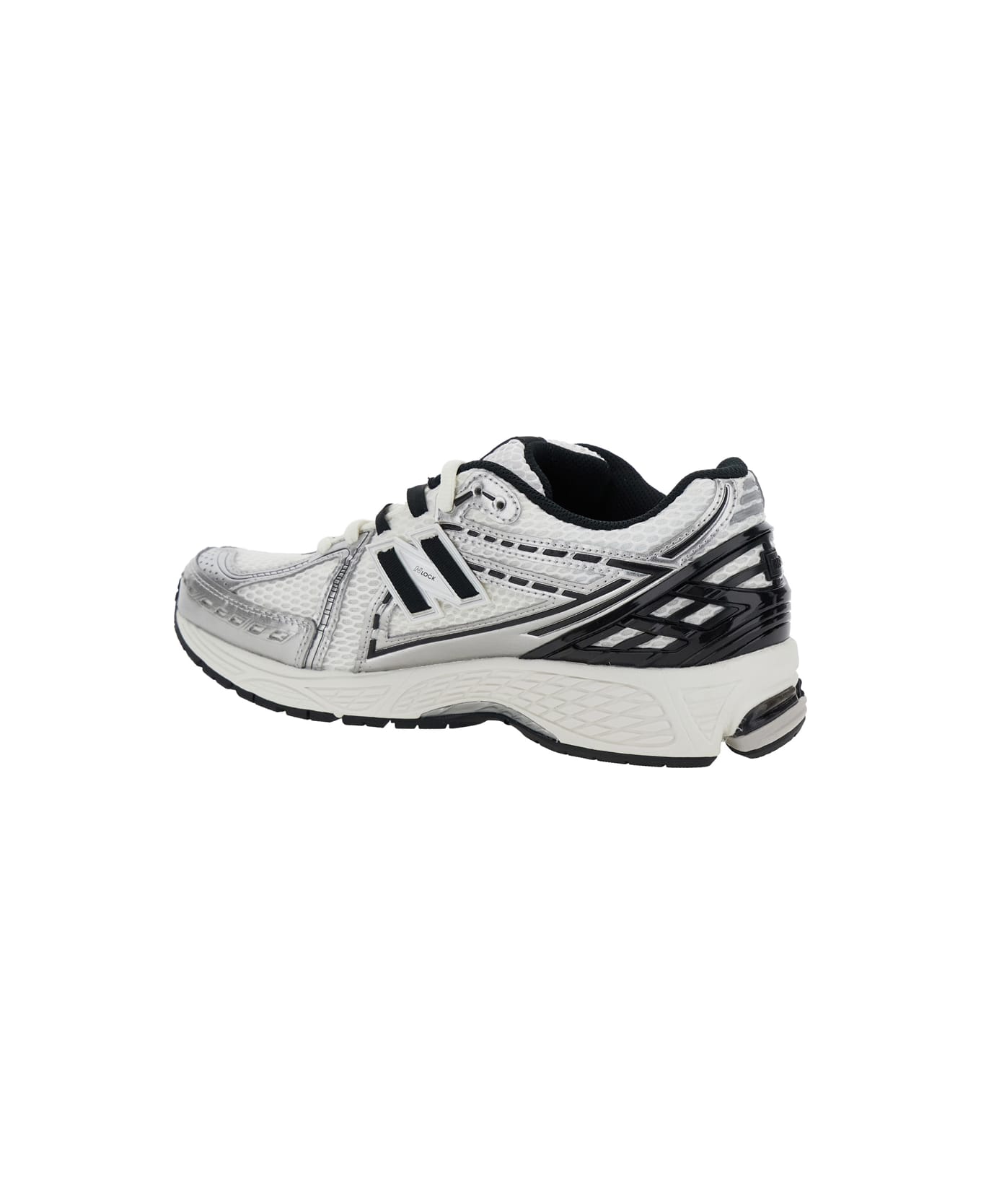 New Balance Multicolor Low Top Sneakers With Logo Detail On The Rear In Tech Fabric Man - White
