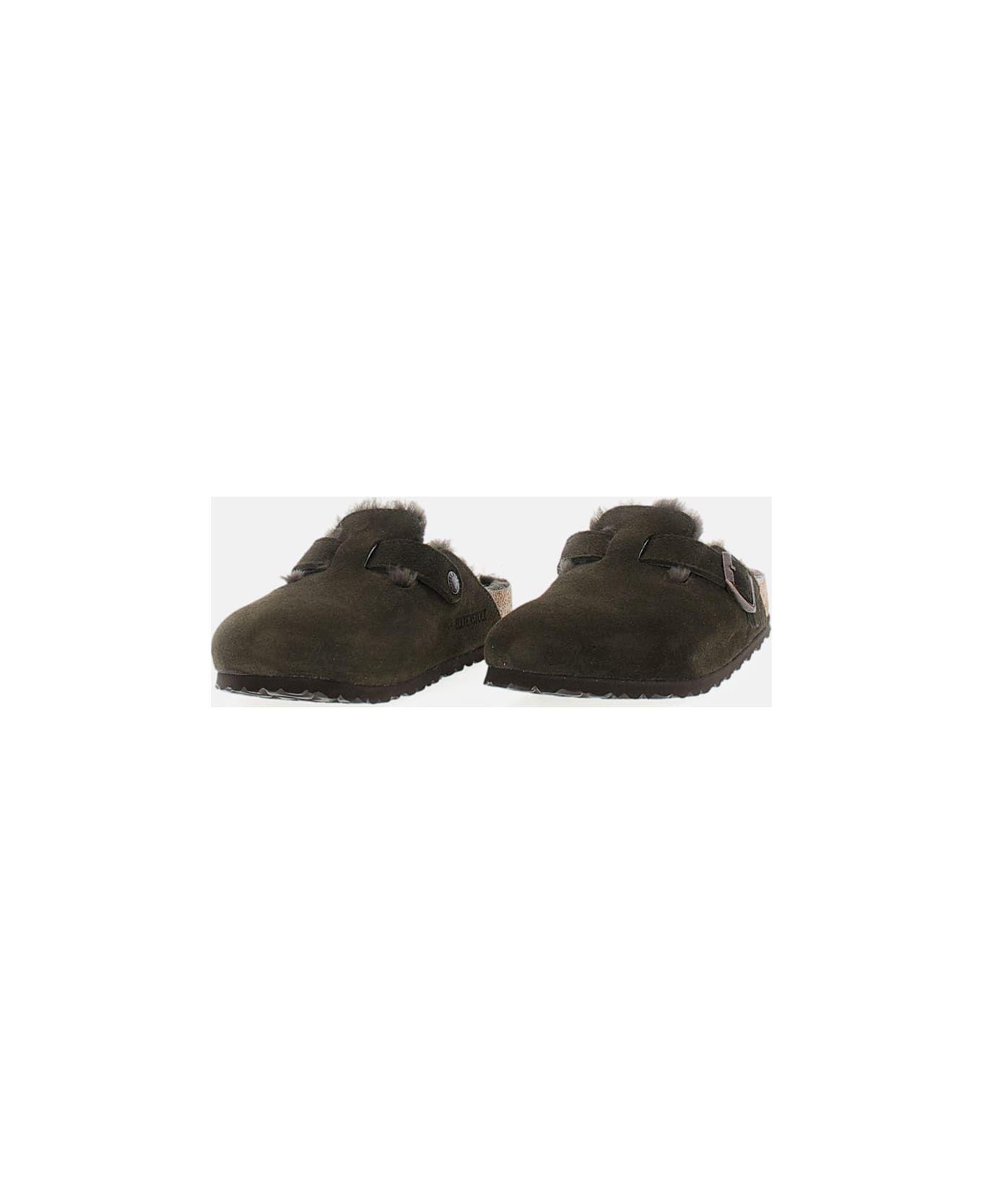 Birkenstock Boston Shearling Suede - Brown