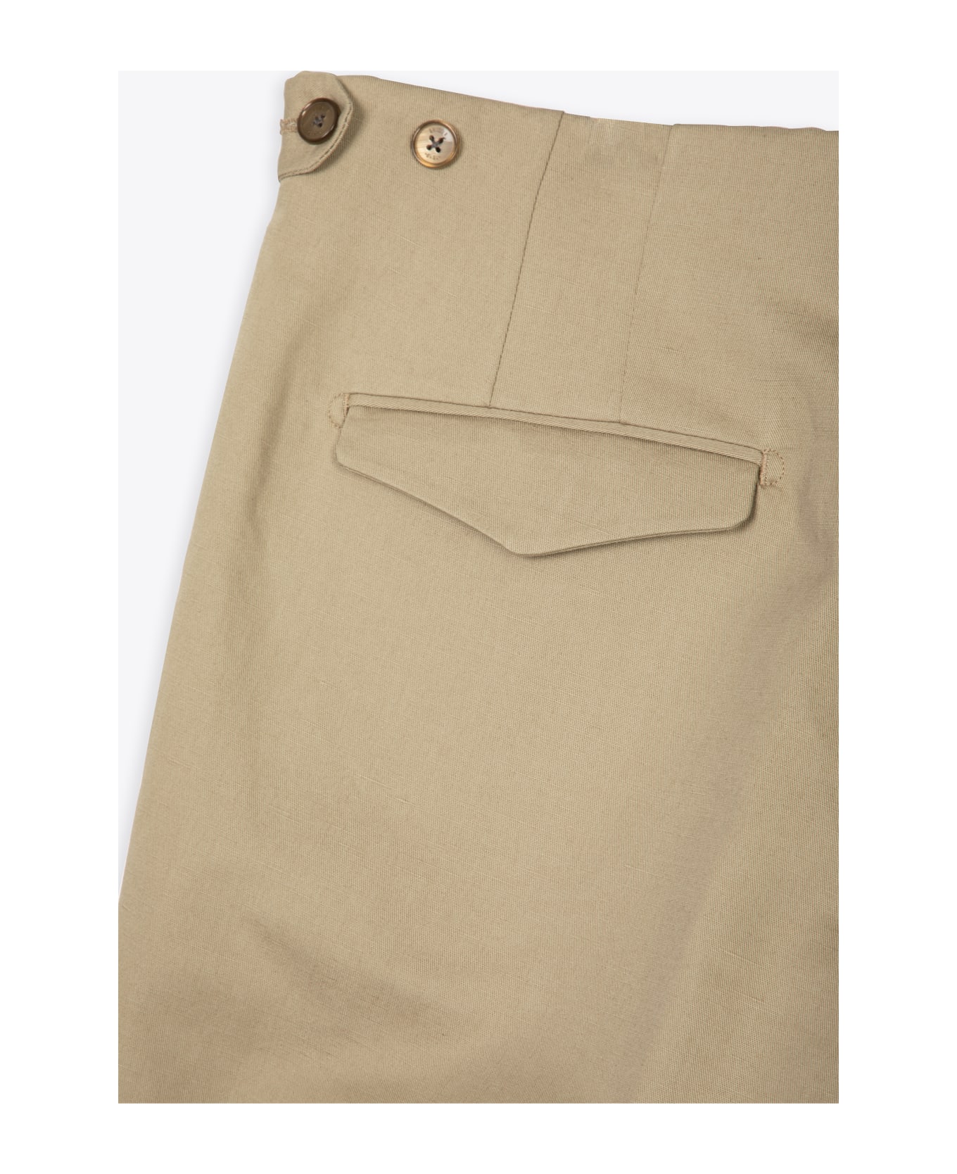 Briglia 1949 Chelseas Beige linen blend pant with front pleat - Chelseas - Beige