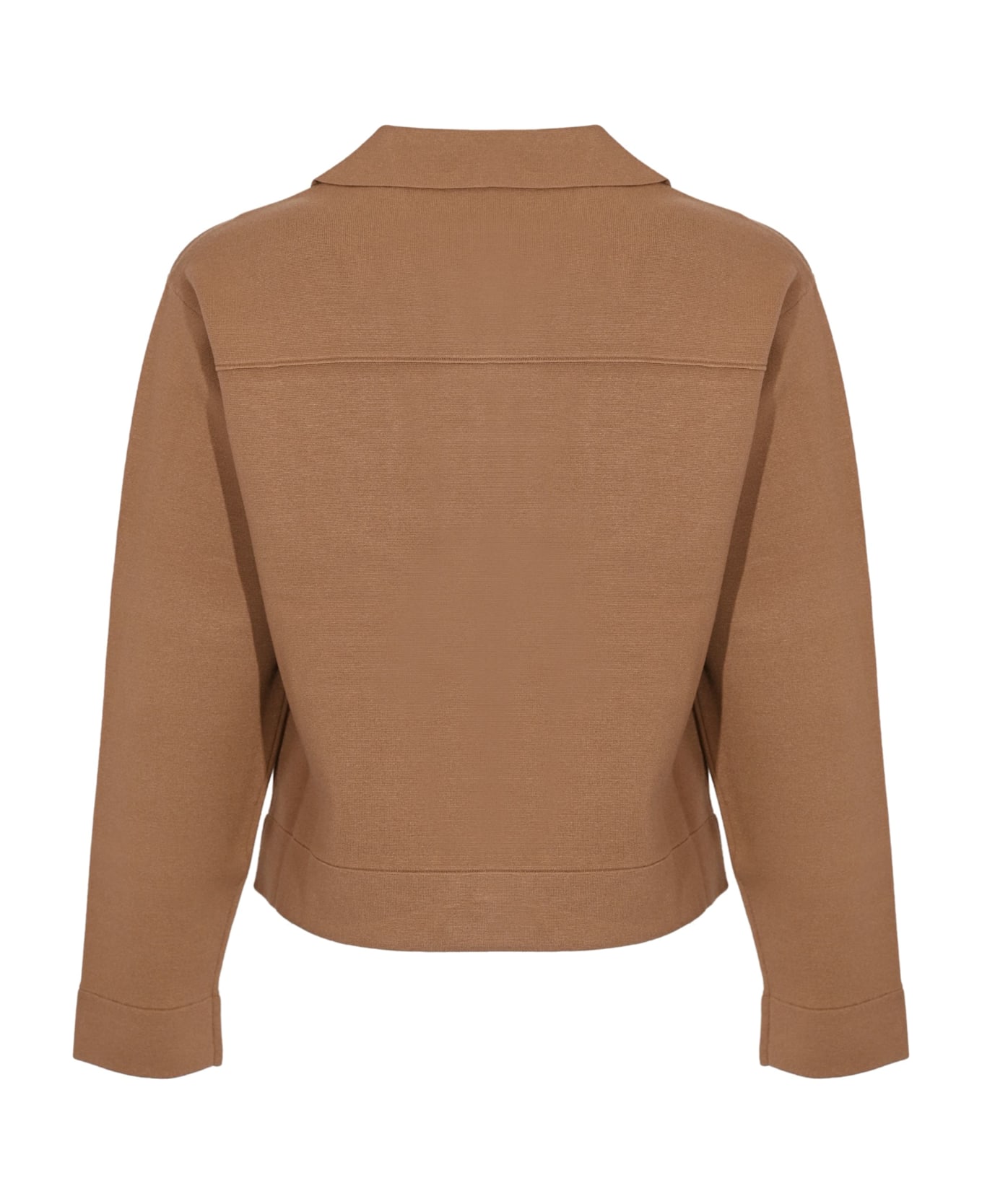 Max Mara Studio Bottoned Sweather Zum - Brown