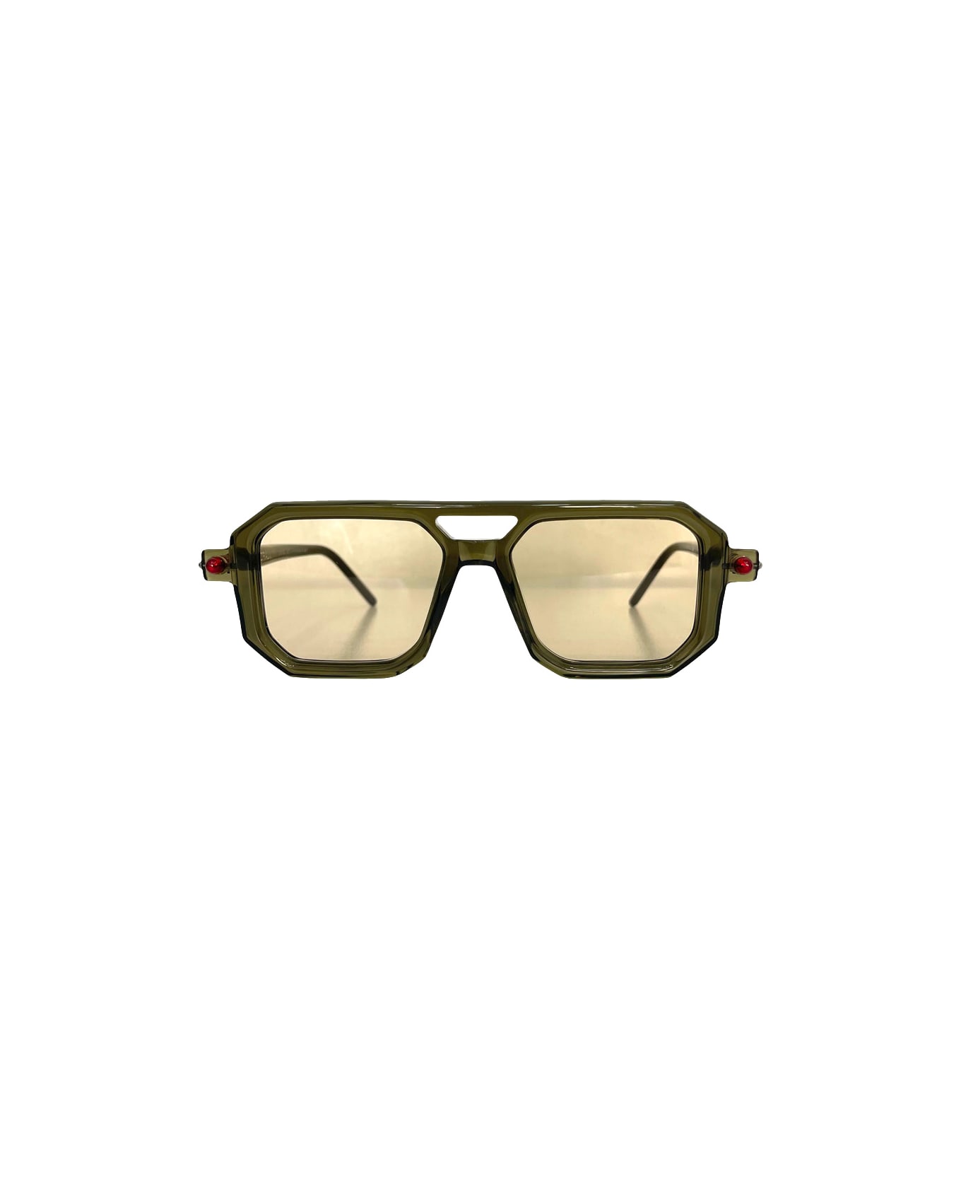 Kuboraum Mask P8 Grg - Transparent Military Green /light Brown Lens