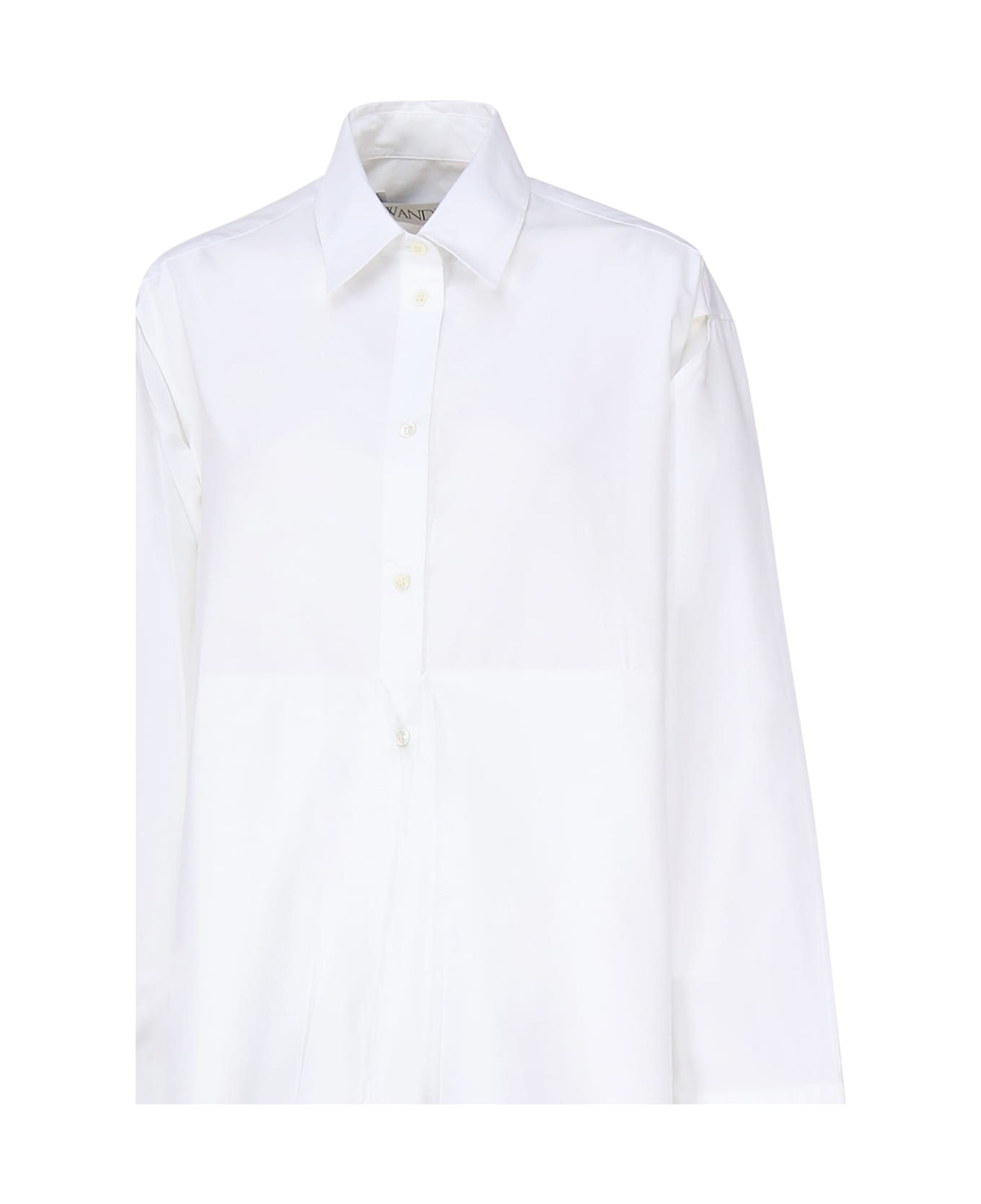 J.W. Anderson Draped Shirt With Peplum - White