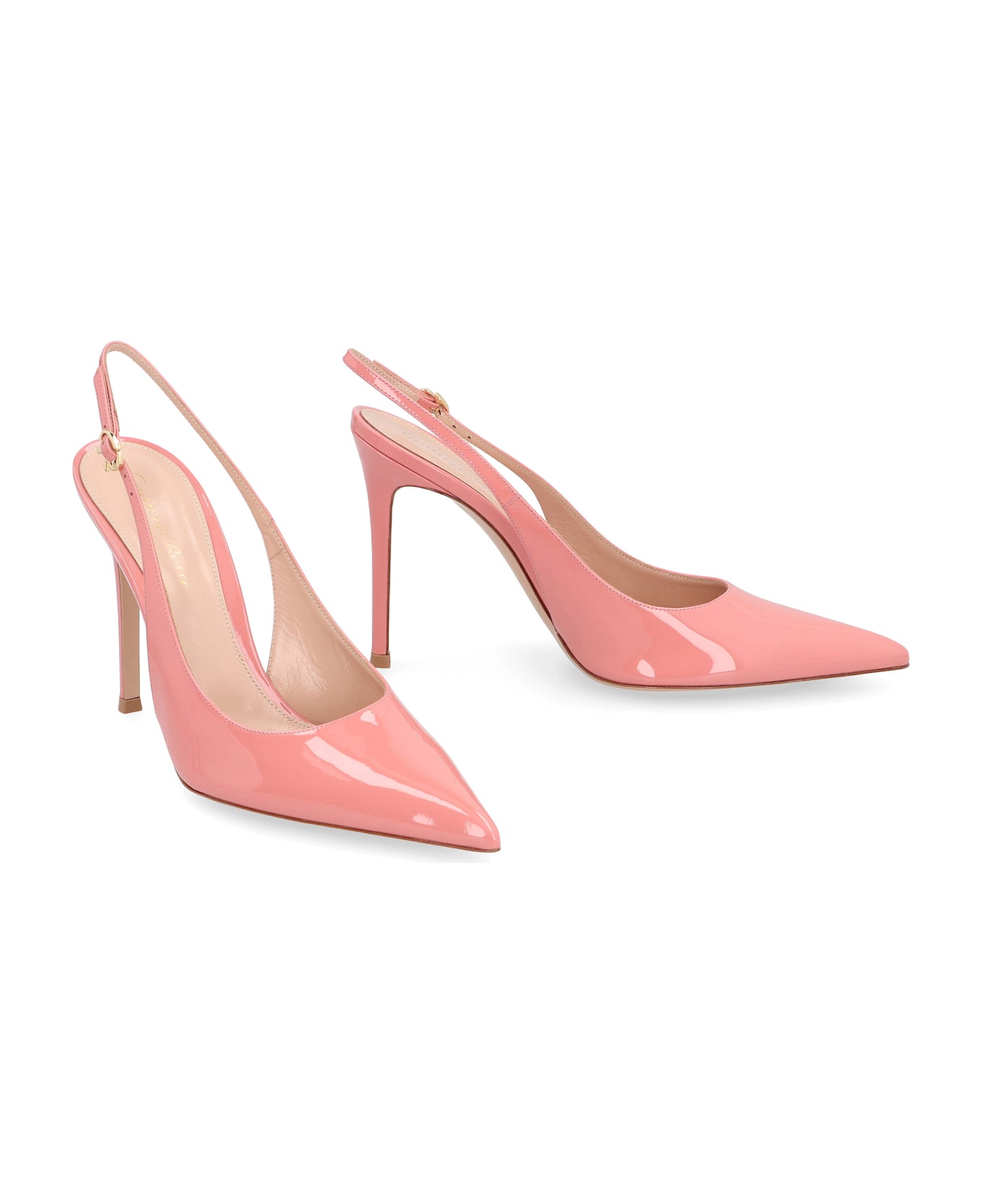 Gianvito Rossi Patent Leather Slingback Pumps - Pink