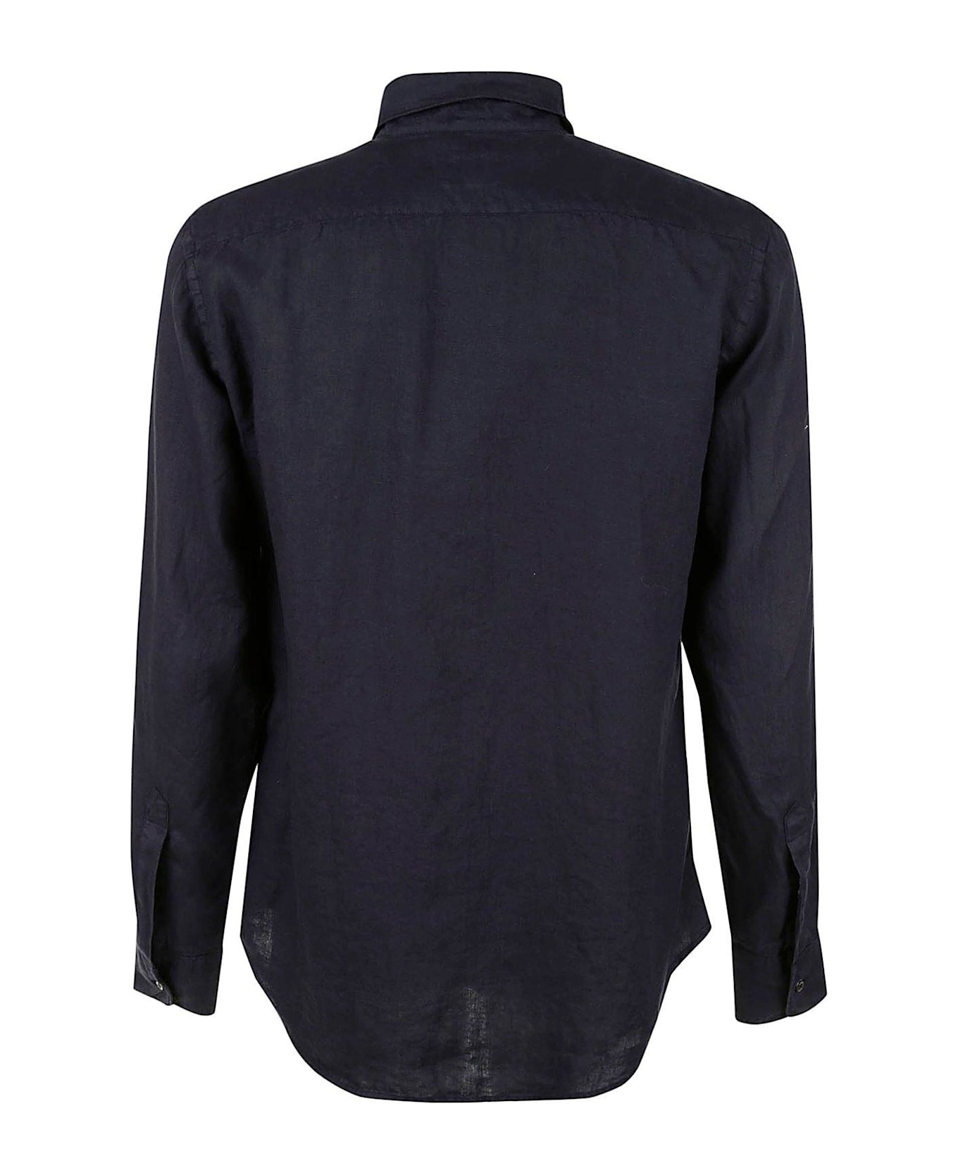 Aspesi Buttoned Sleeved Shirt - Navy