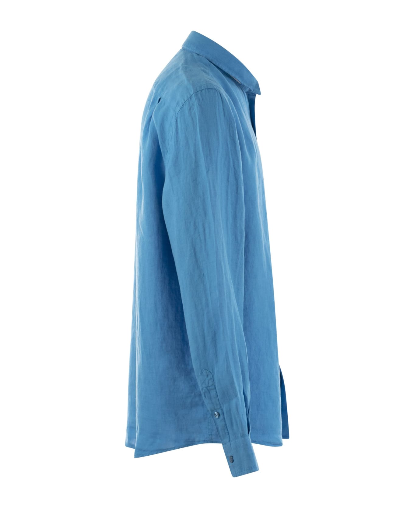 Vilebrequin Long-sleeved Linen Shirt - Bluette