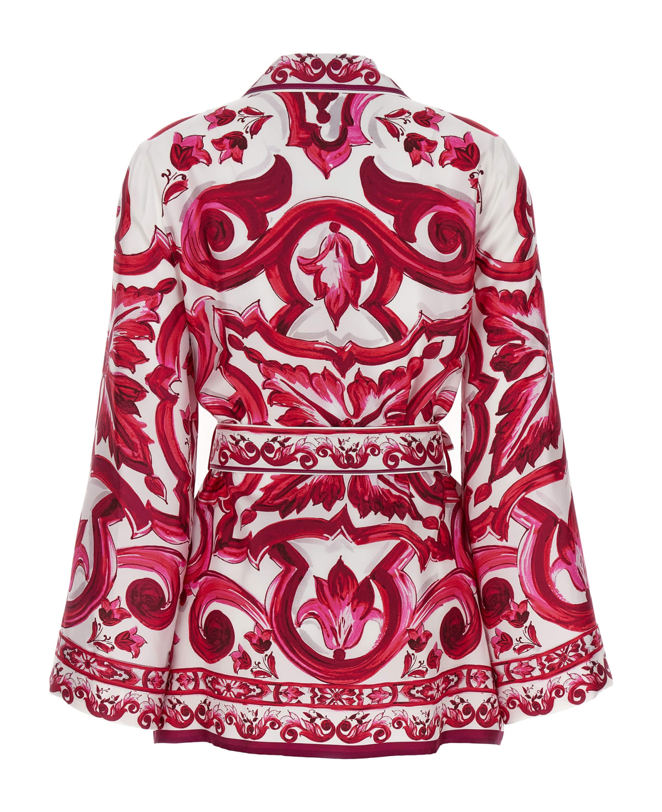 Dolce & Gabbana Printed Silk Pajama Shirt - Multicolor
