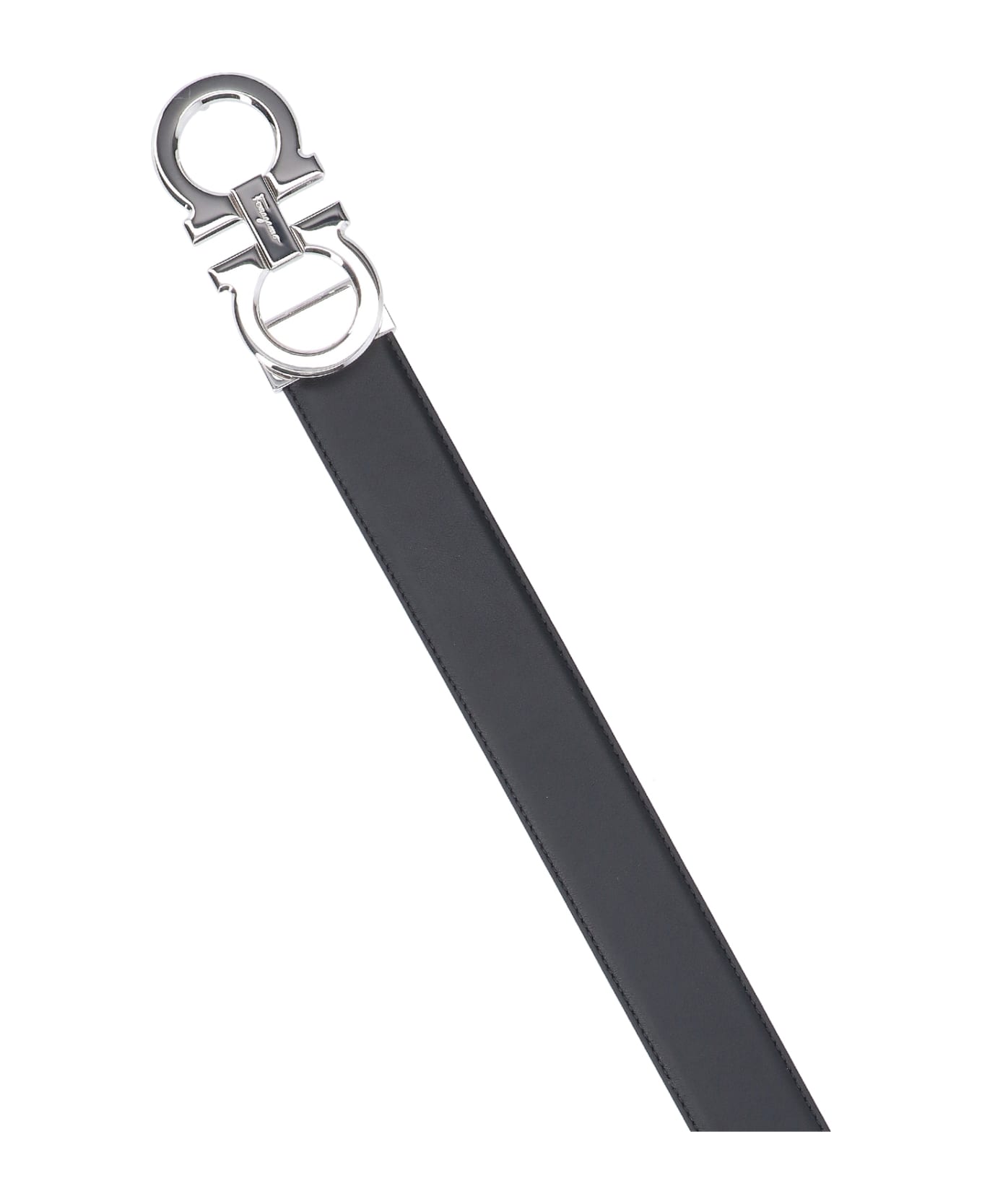 Ferragamo Reversible Belt 'gancini' - Black  