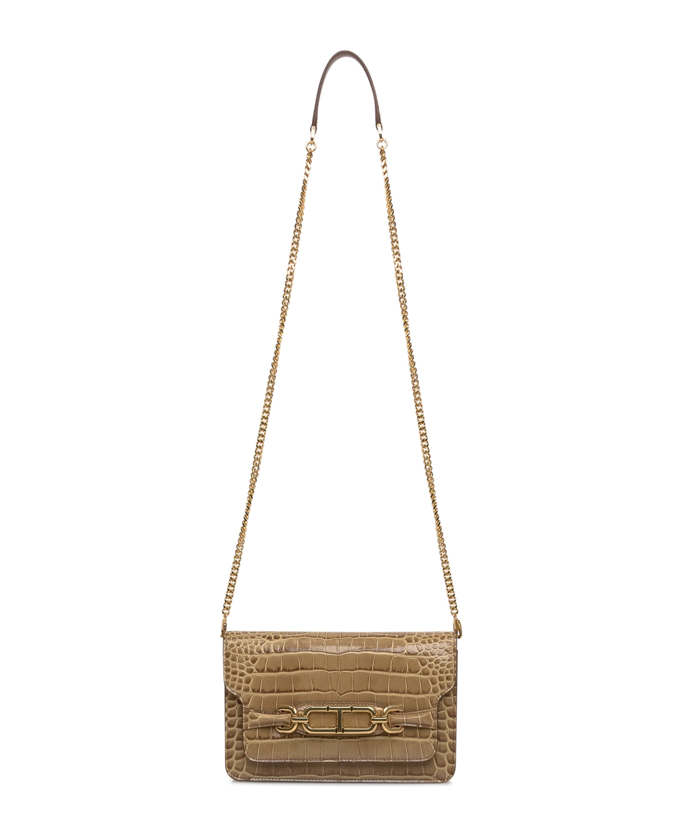 Tom Ford Small Shoulder Bag - SAFARI BEIGE