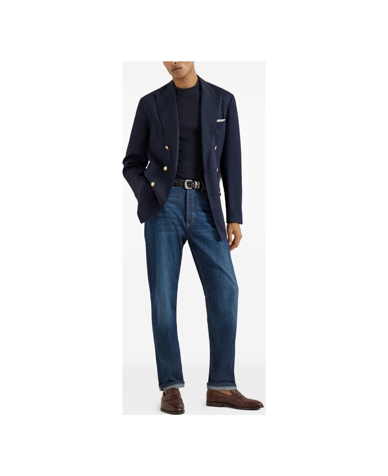 Brunello Cucinelli Denim Cotton Jeans - Blue