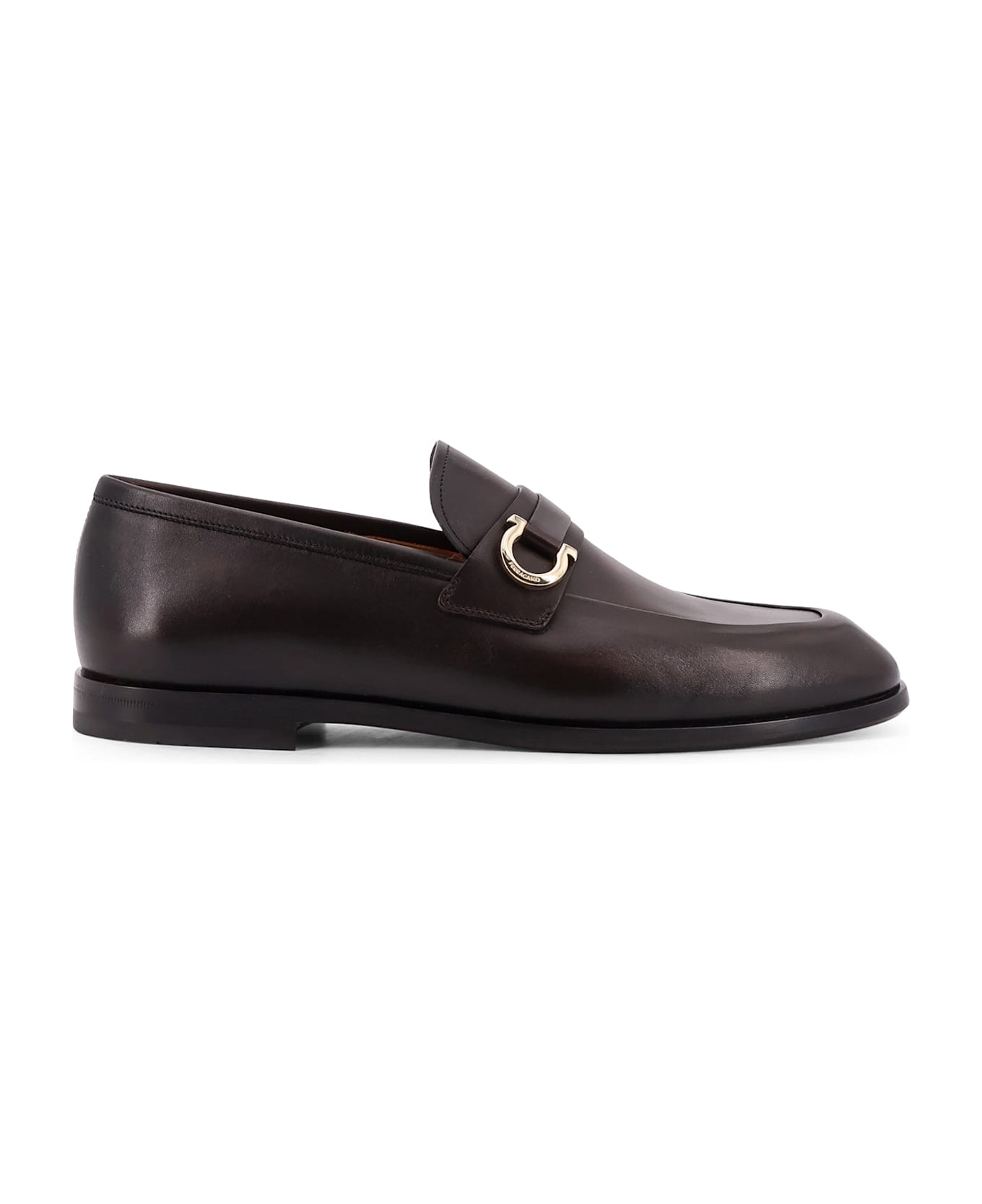 Ferragamo Florio Leather Loafers - Brown