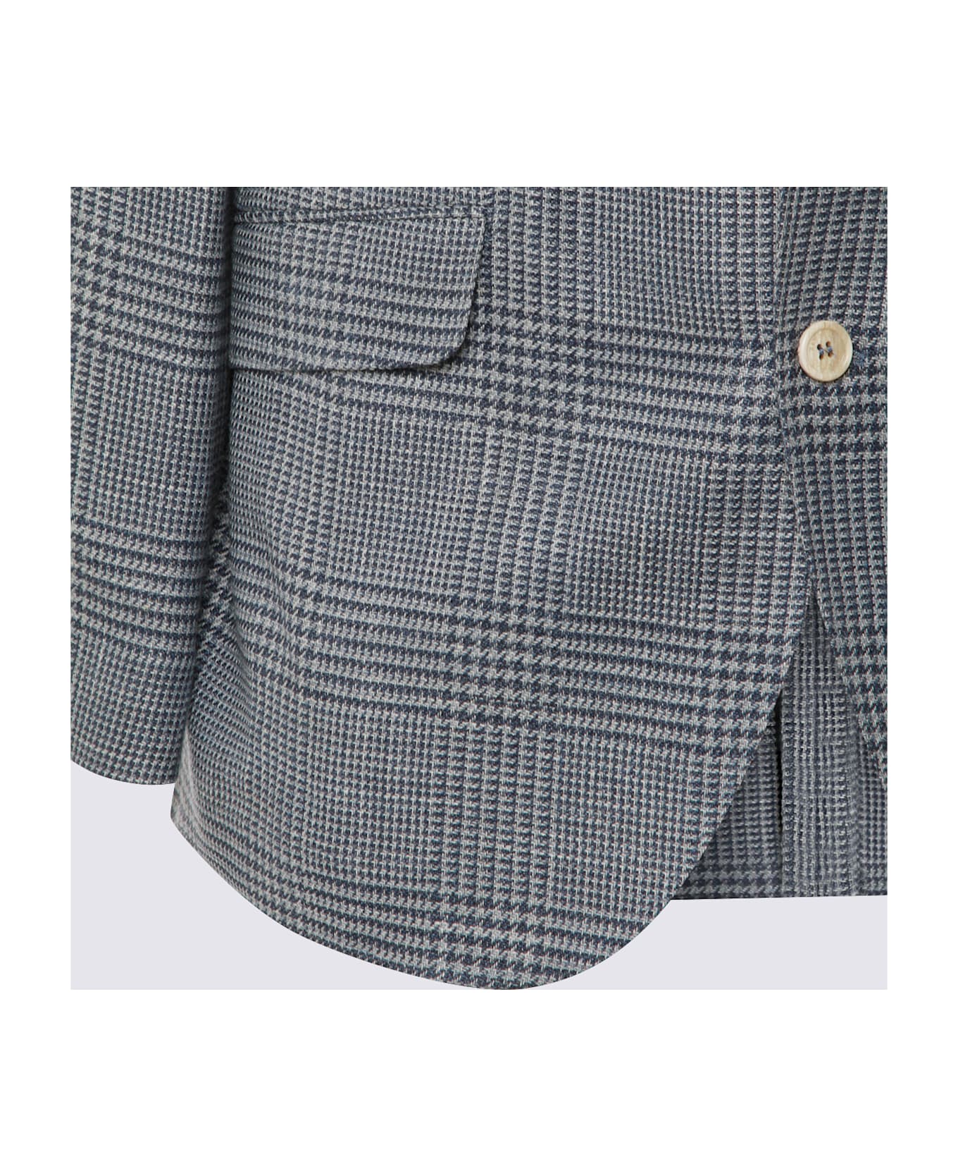 Brunello Cucinelli Grey Wool Blazer - Grey