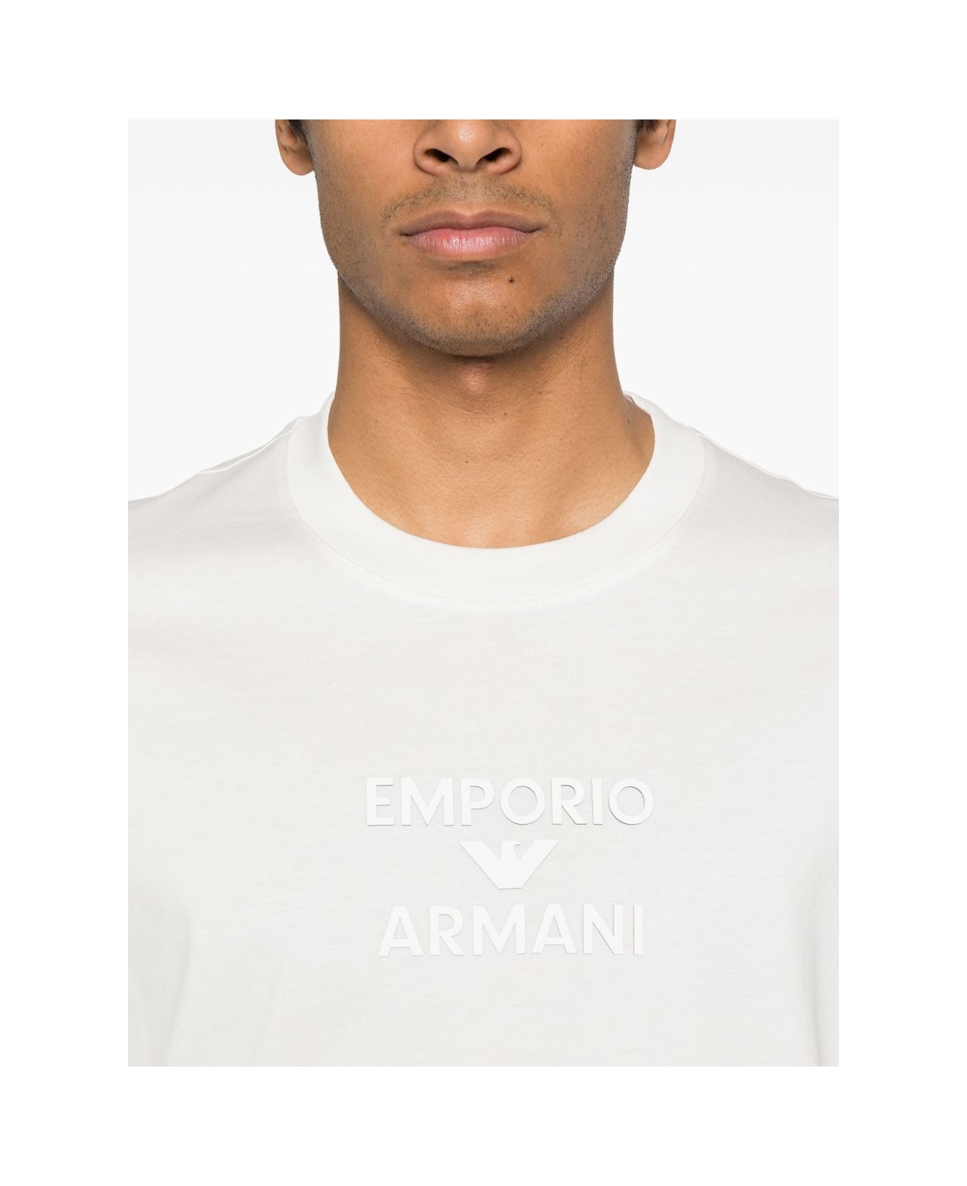 Emporio Armani Logo Cotton T-shirt - White