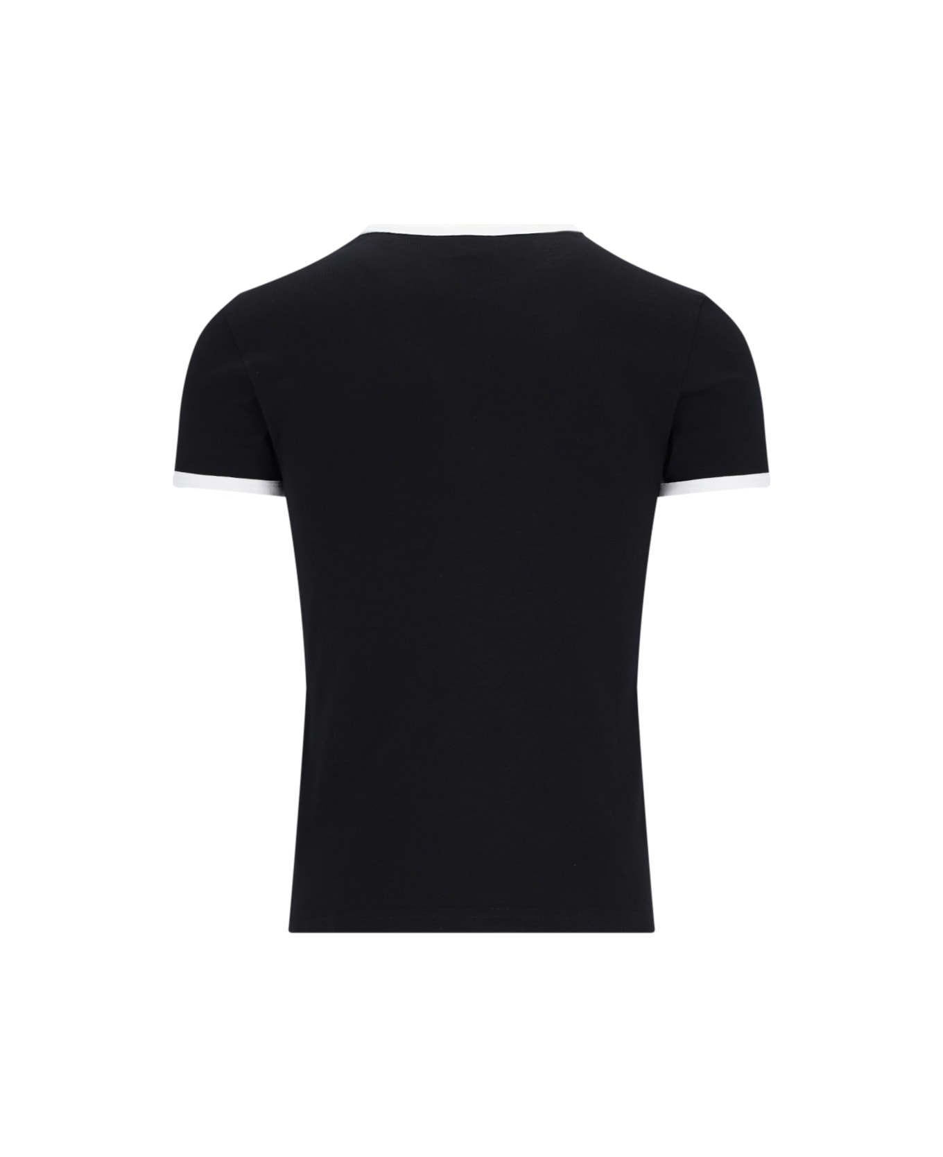 Courrèges 'contrast' T-shirt - Black  