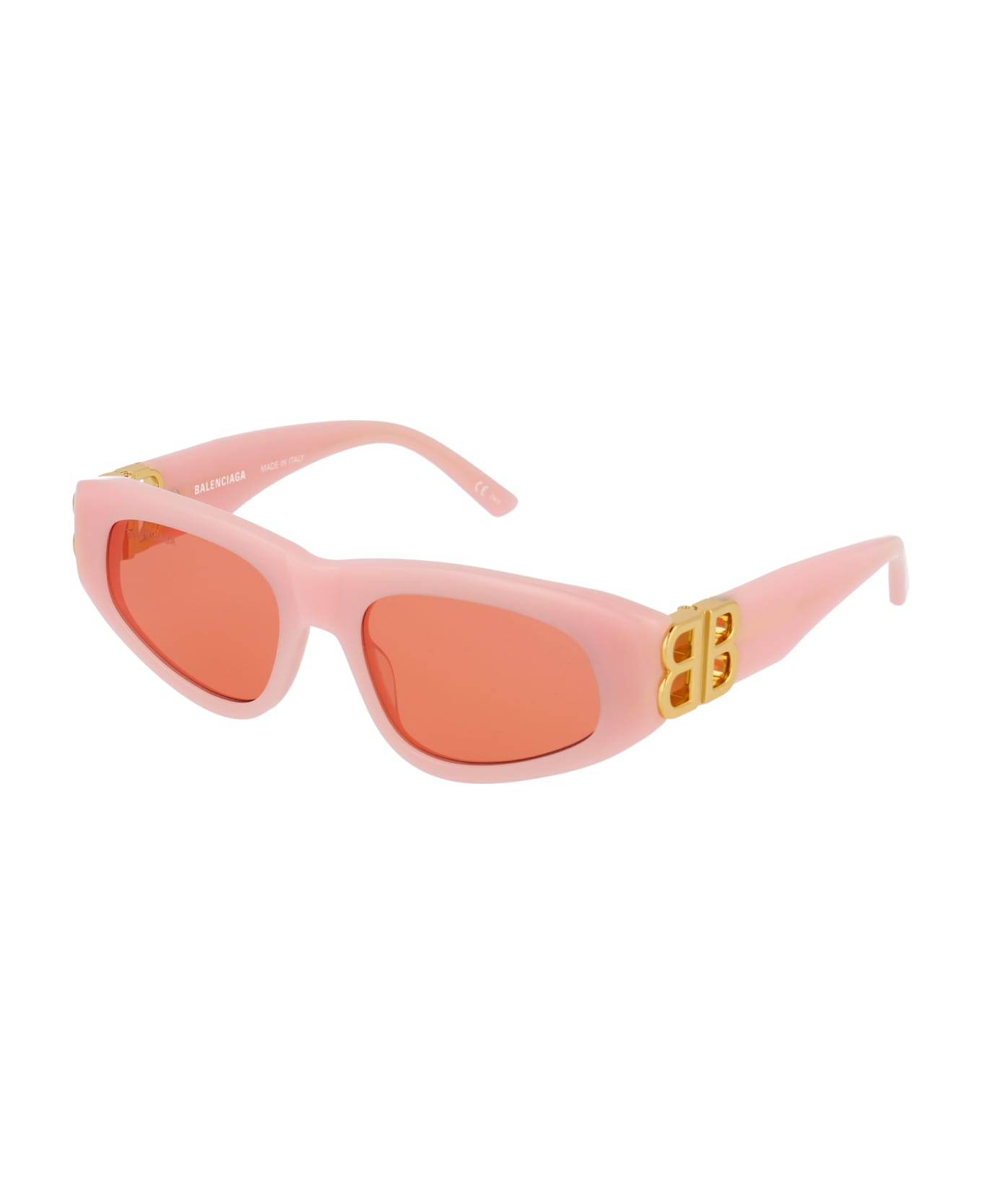 Balenciaga Eyewear Bb0095s Sunglasses - 003 PINK GOLD RED サングラス