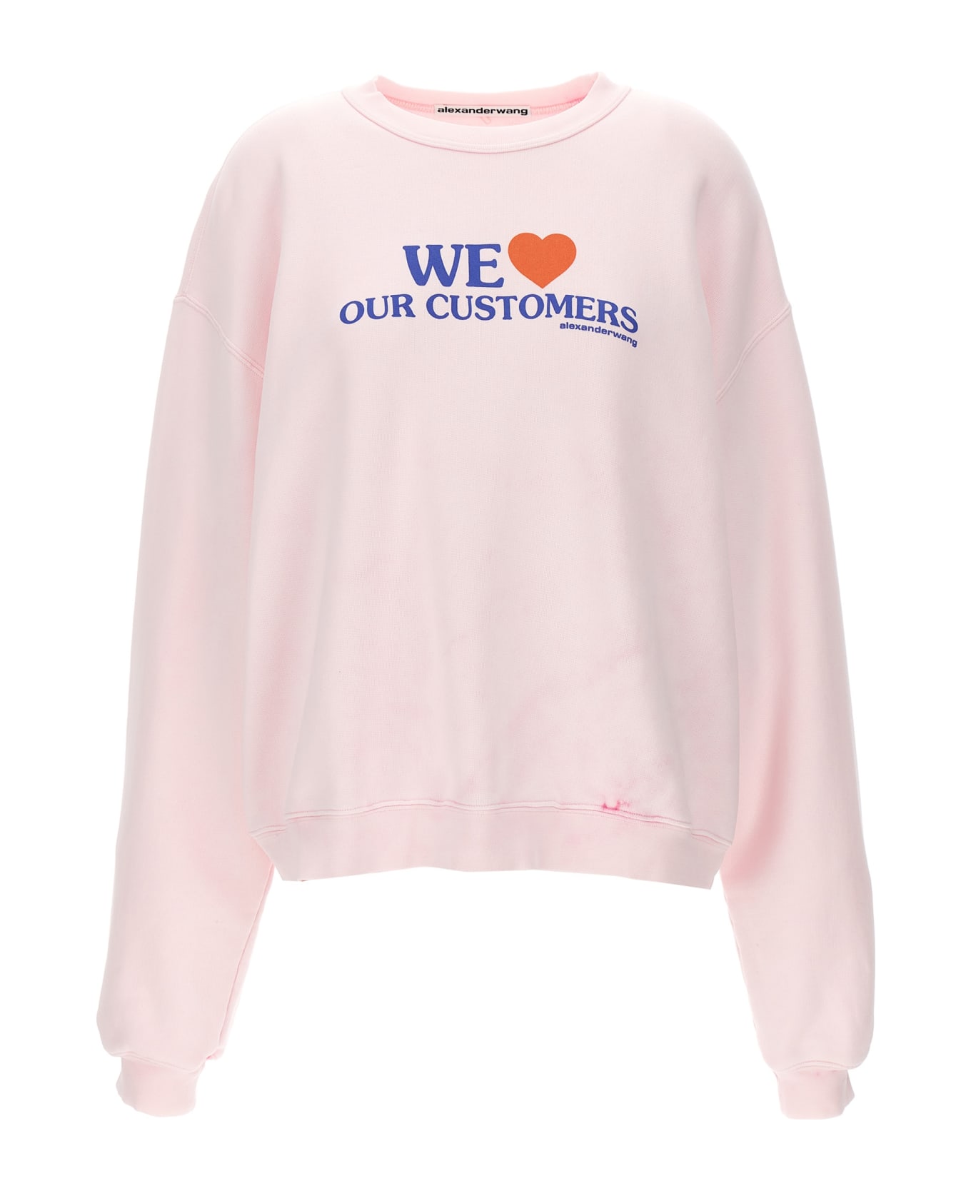 Alexander Wang 'we Love Our Customers' Sweatshirt - Pink フリース