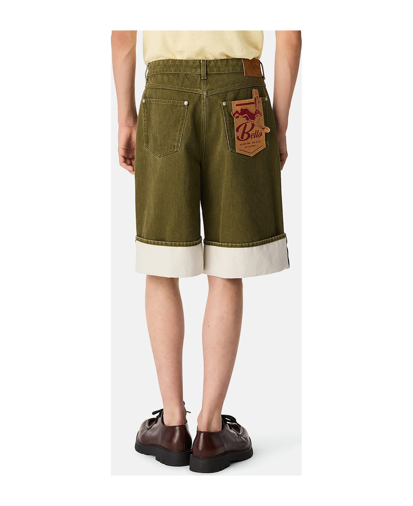 Bottega Veneta Short Pants Stone Washed - Green