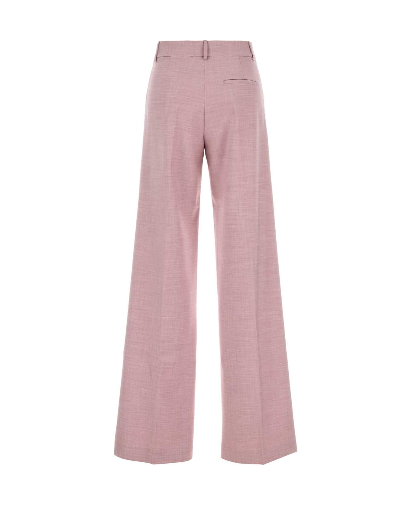 The Andamane Pink Stretch Polyester Blend Palazzo Pant - PEONY