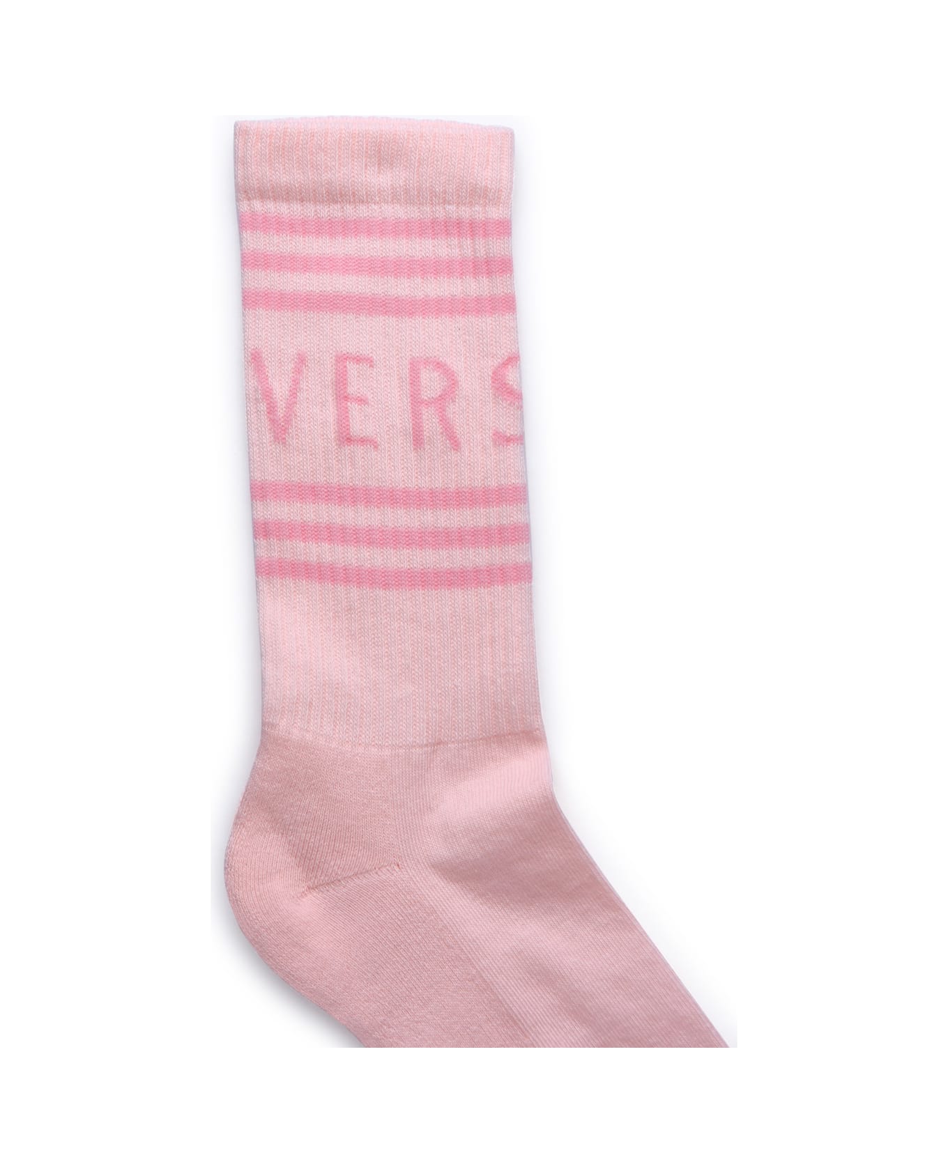 Versace Pink Organic Cotton Socks - Pink