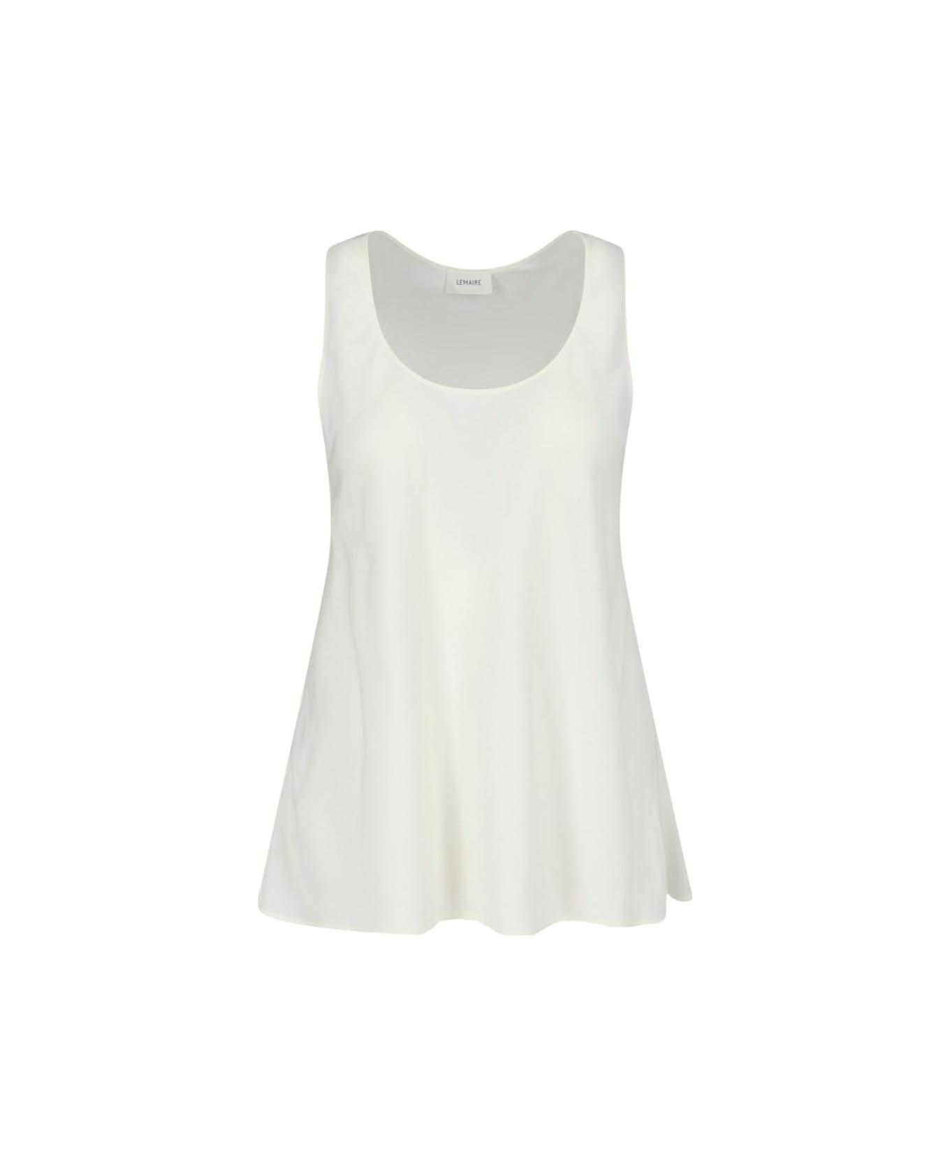 Lemaire Flared Tank Top - White Asparagus トップス