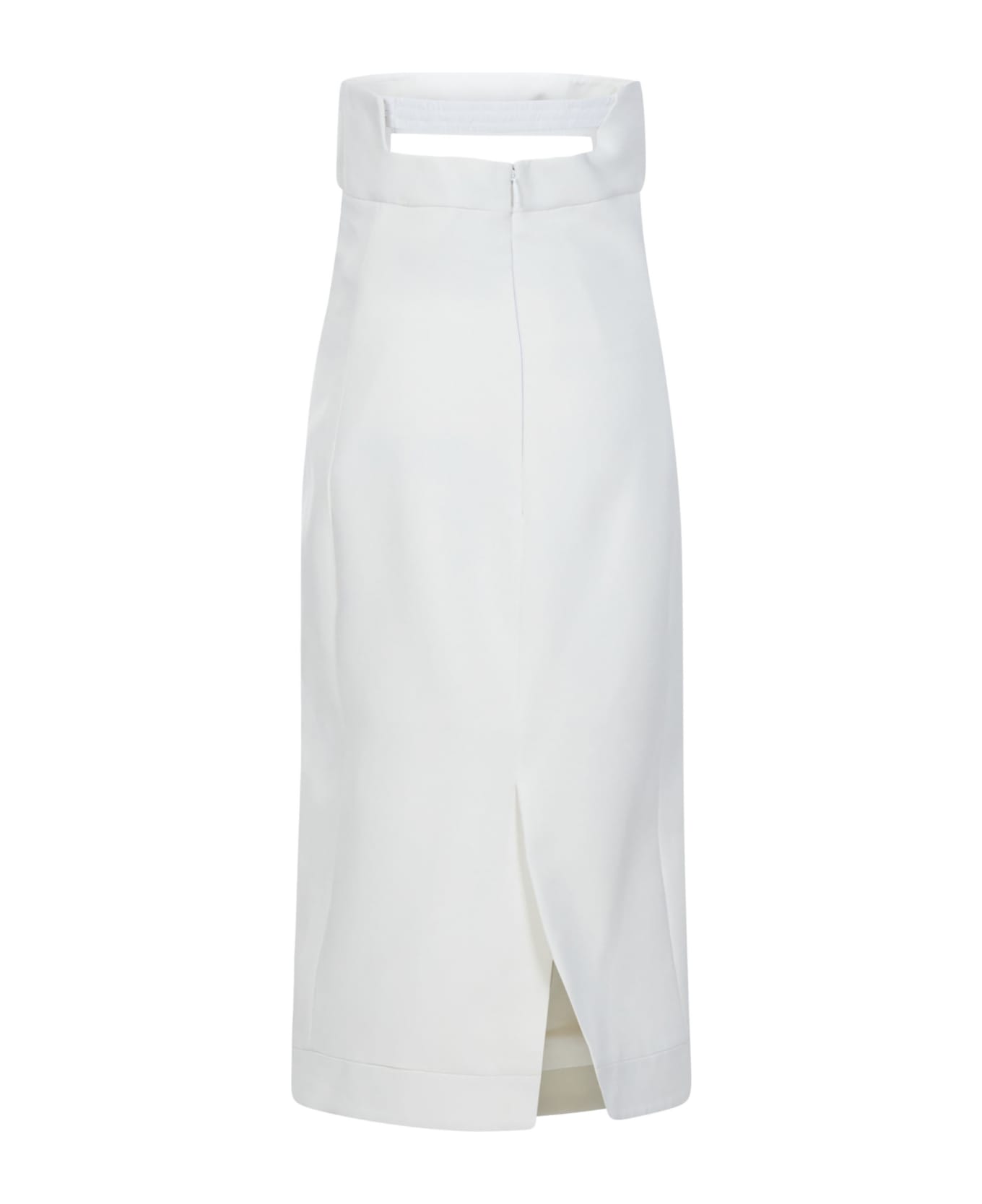 Saint Laurent Midi Dress - White ワンピース＆ドレス