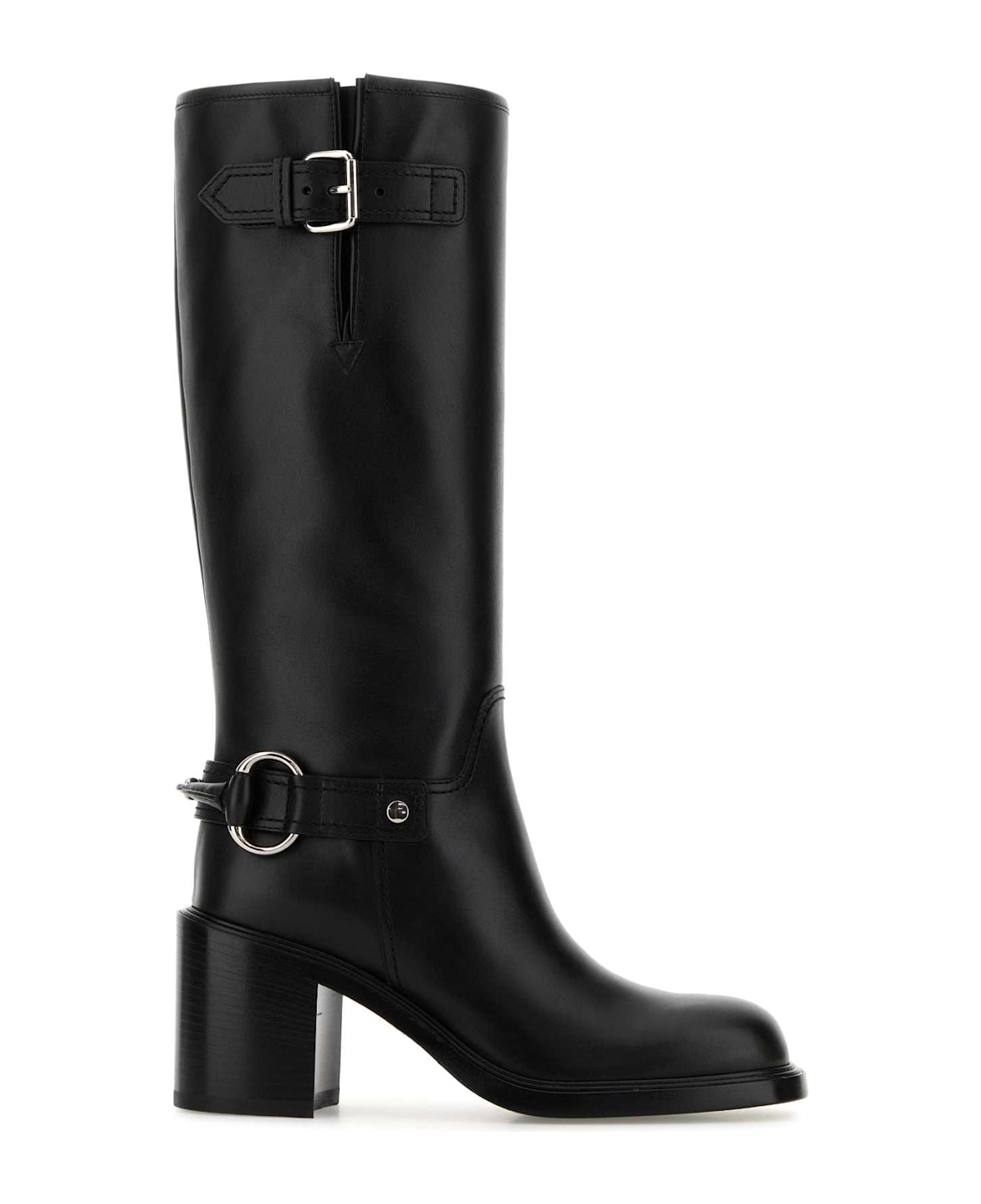 Gucci Black Leather Boots - Black