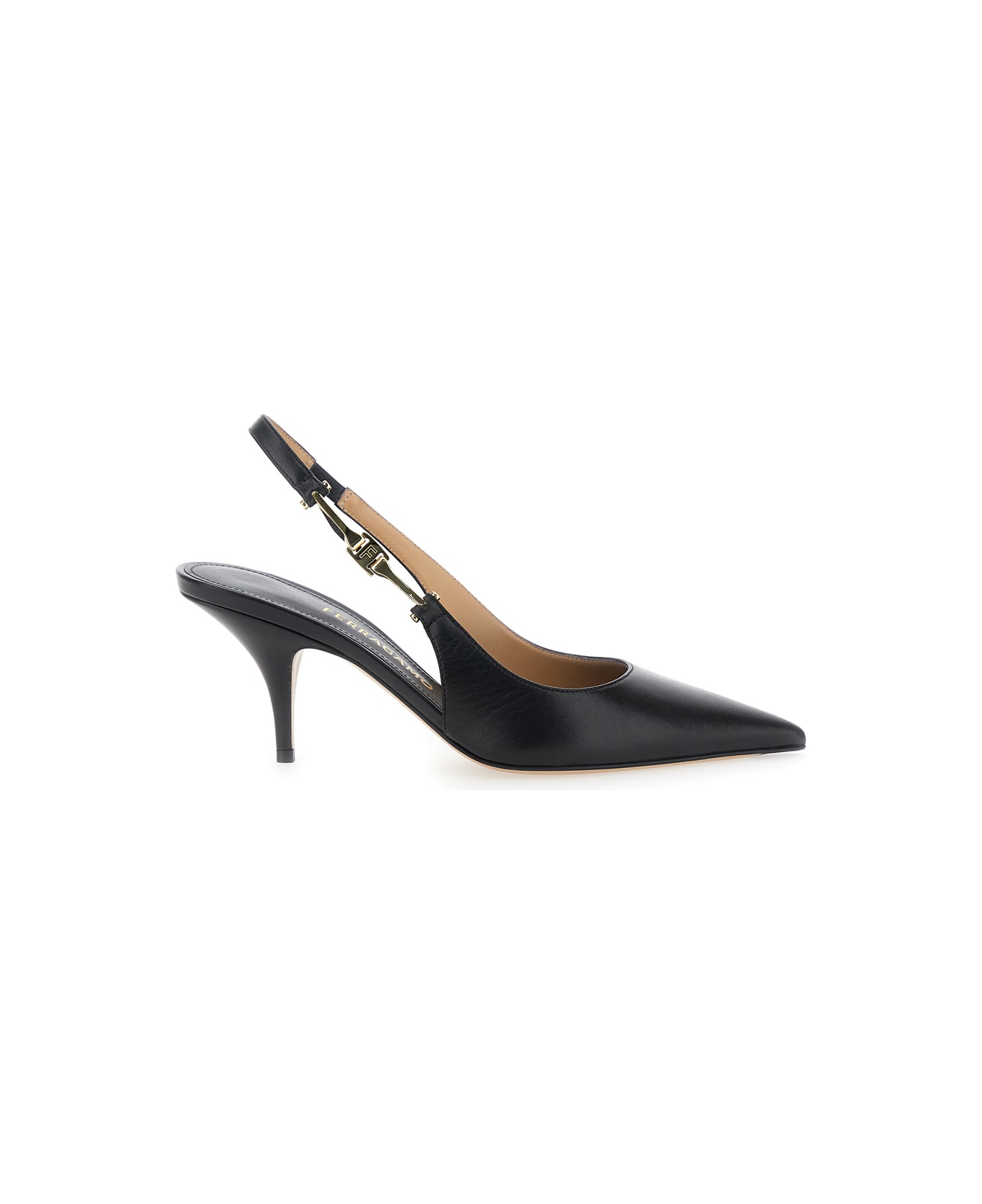 Ferragamo Tally 70 Sling Pump Heel 7.0 Mid (5 - <8 Cm) - Black