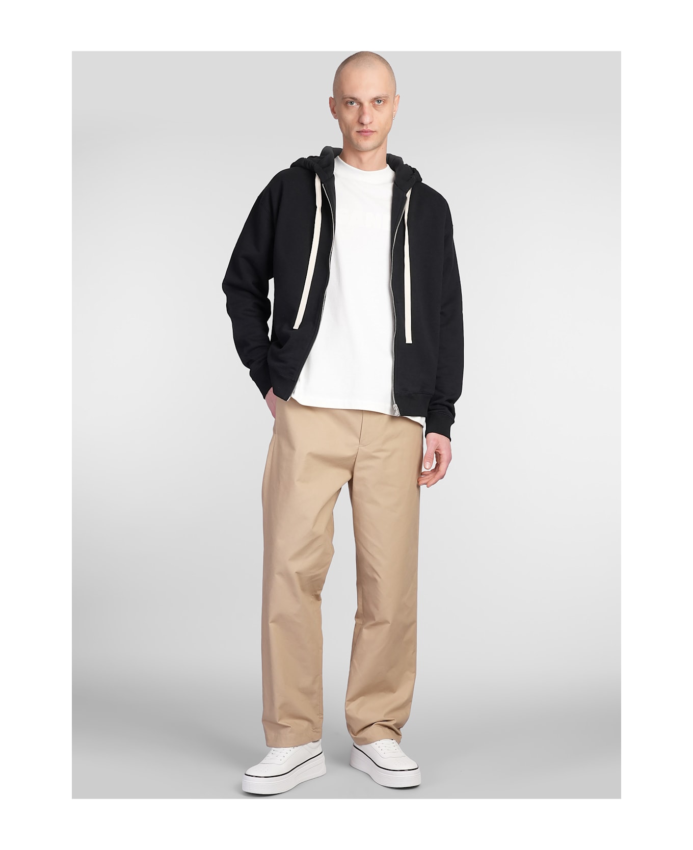 Jil Sander Pants In Beige Cotton - beige