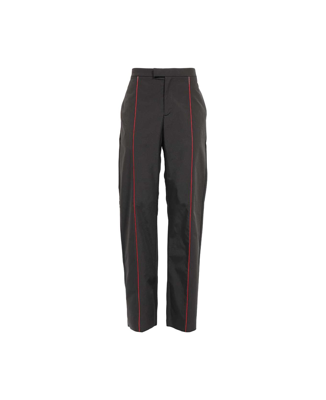 Ferragamo Black Polyester Blend Pant - NEROBLACK