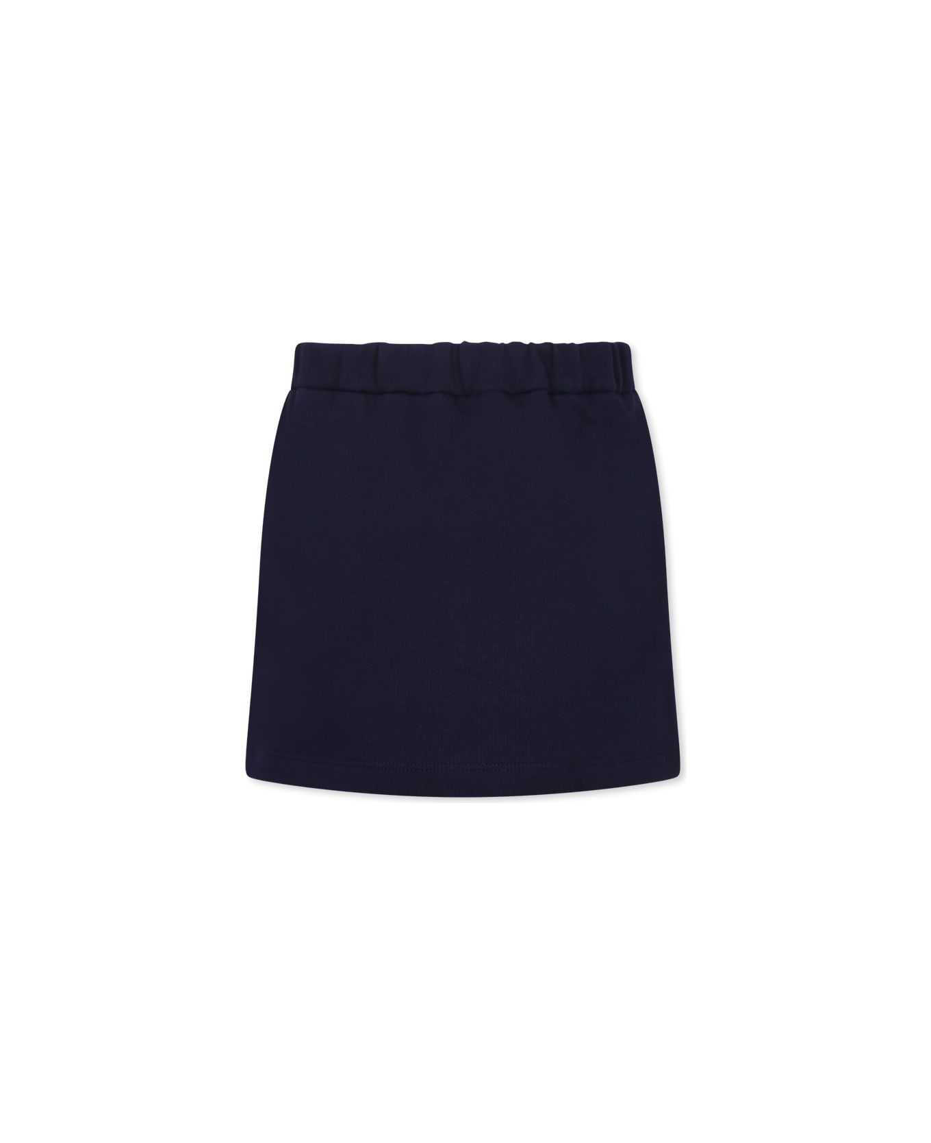 Gucci Blue Skirt For Girl With Web Detail - Blue