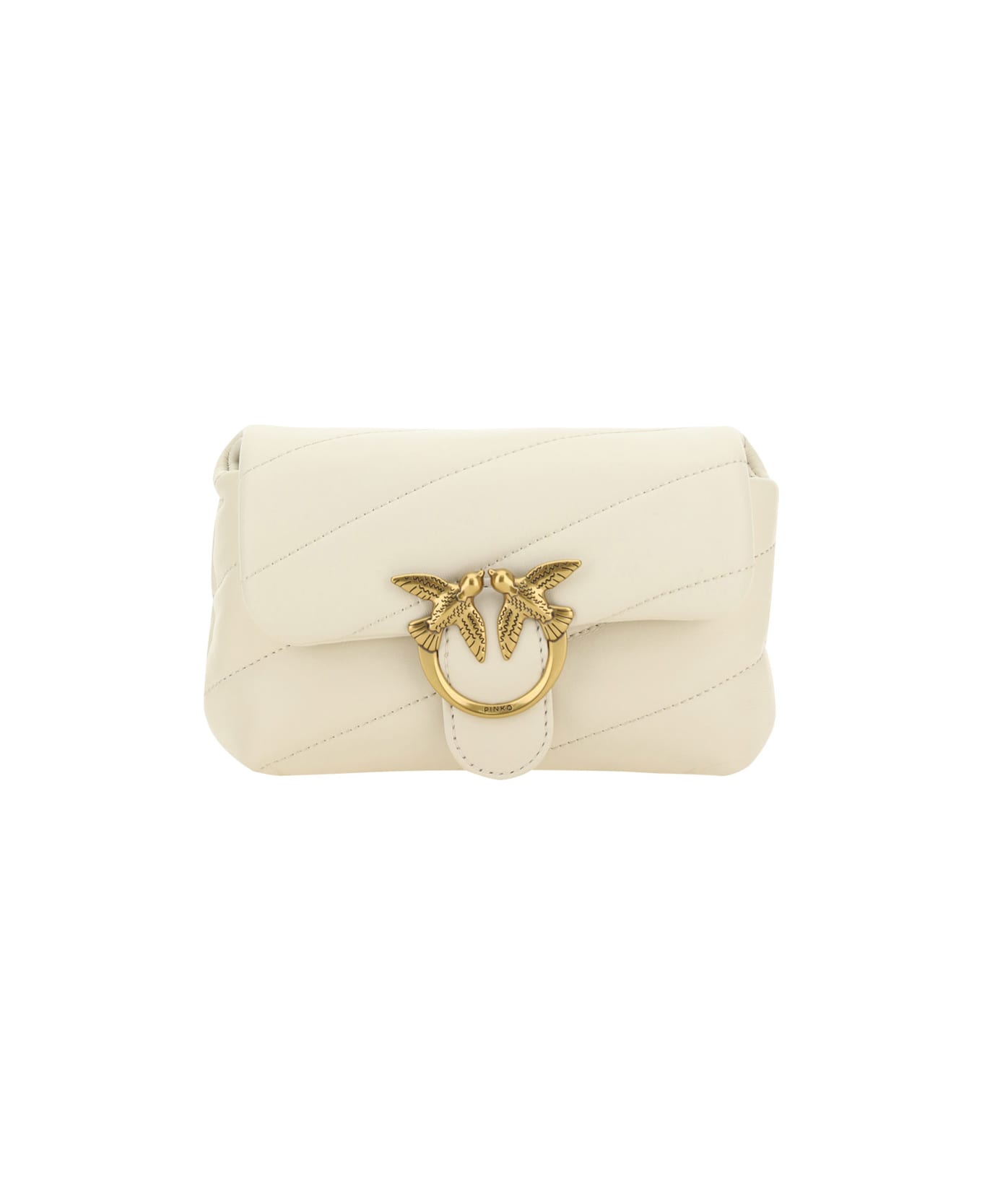 Pinko Love Baby Shoulder Bag - White