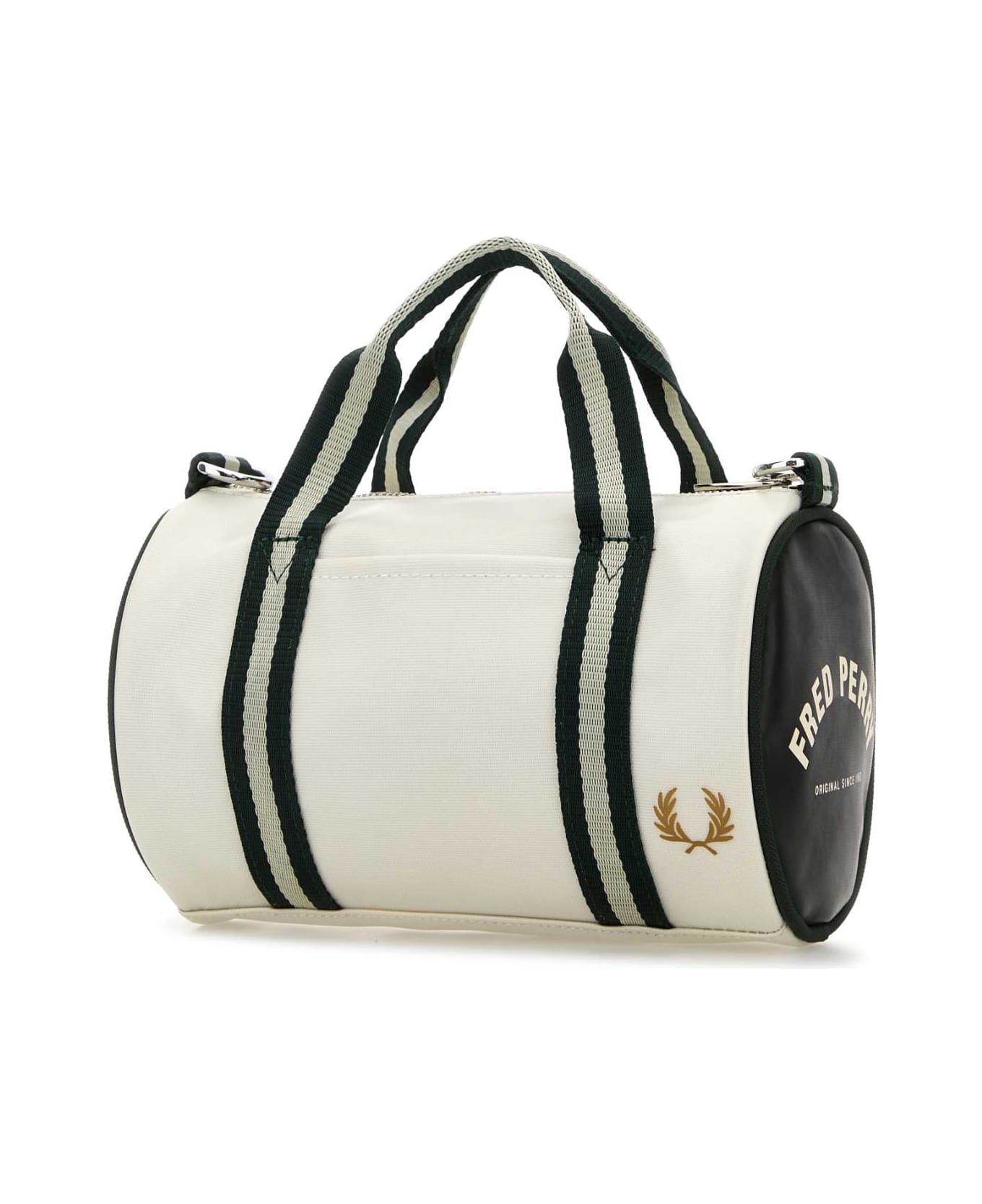 Fred Perry White Canvas Handbag - 129SNOWWHITE