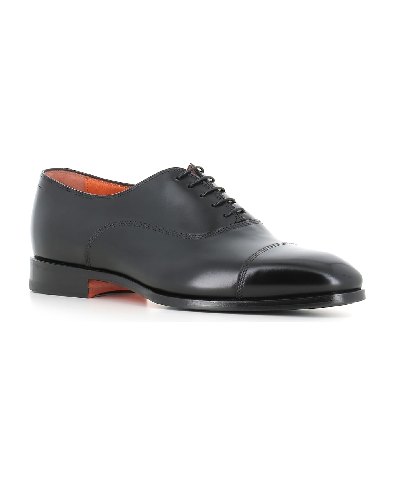 Santoni Oxford Archie C - Black レースアップシューズ