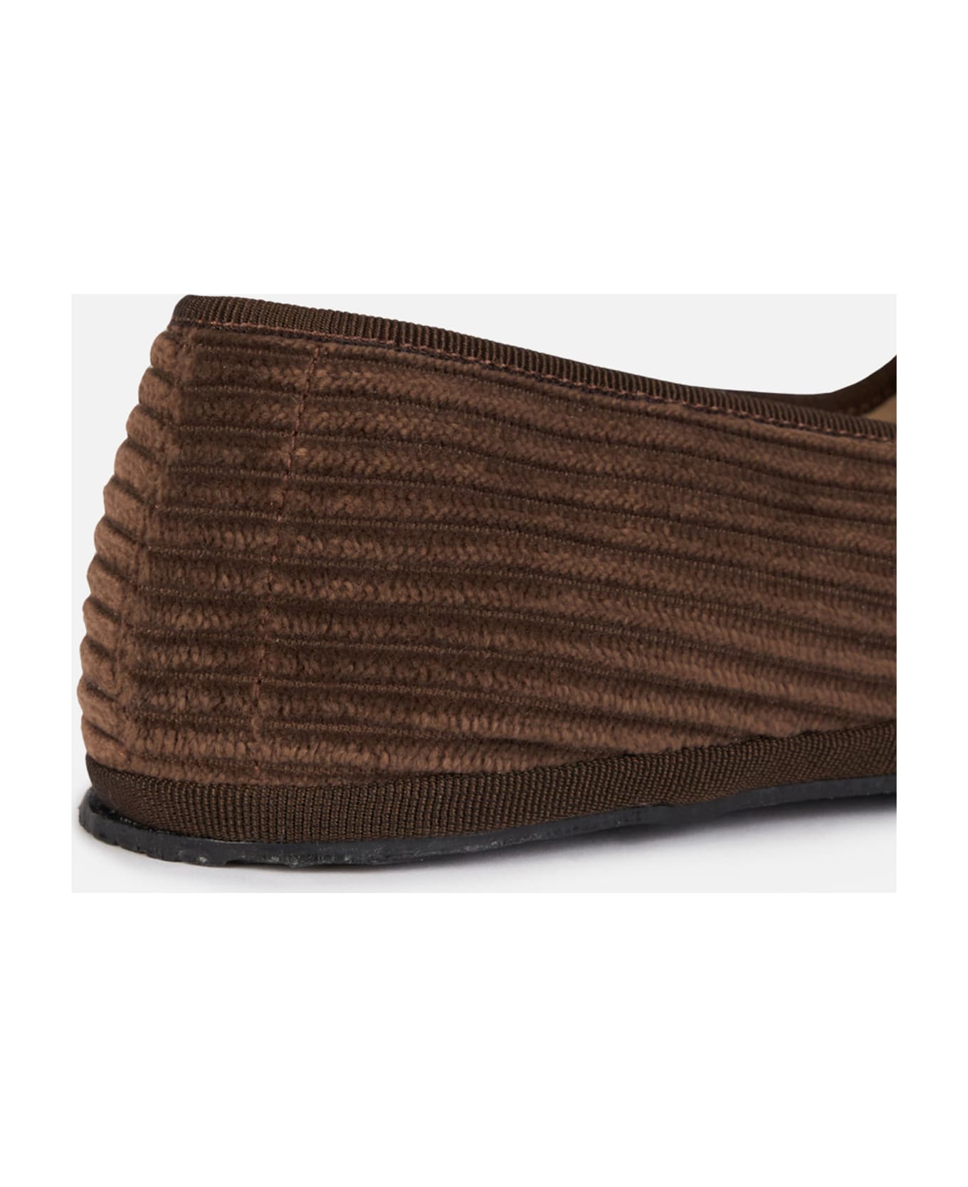MC2 Saint Barth Woman Corduroy Slipper Loafers | My Chalom Special Edition - BROWN