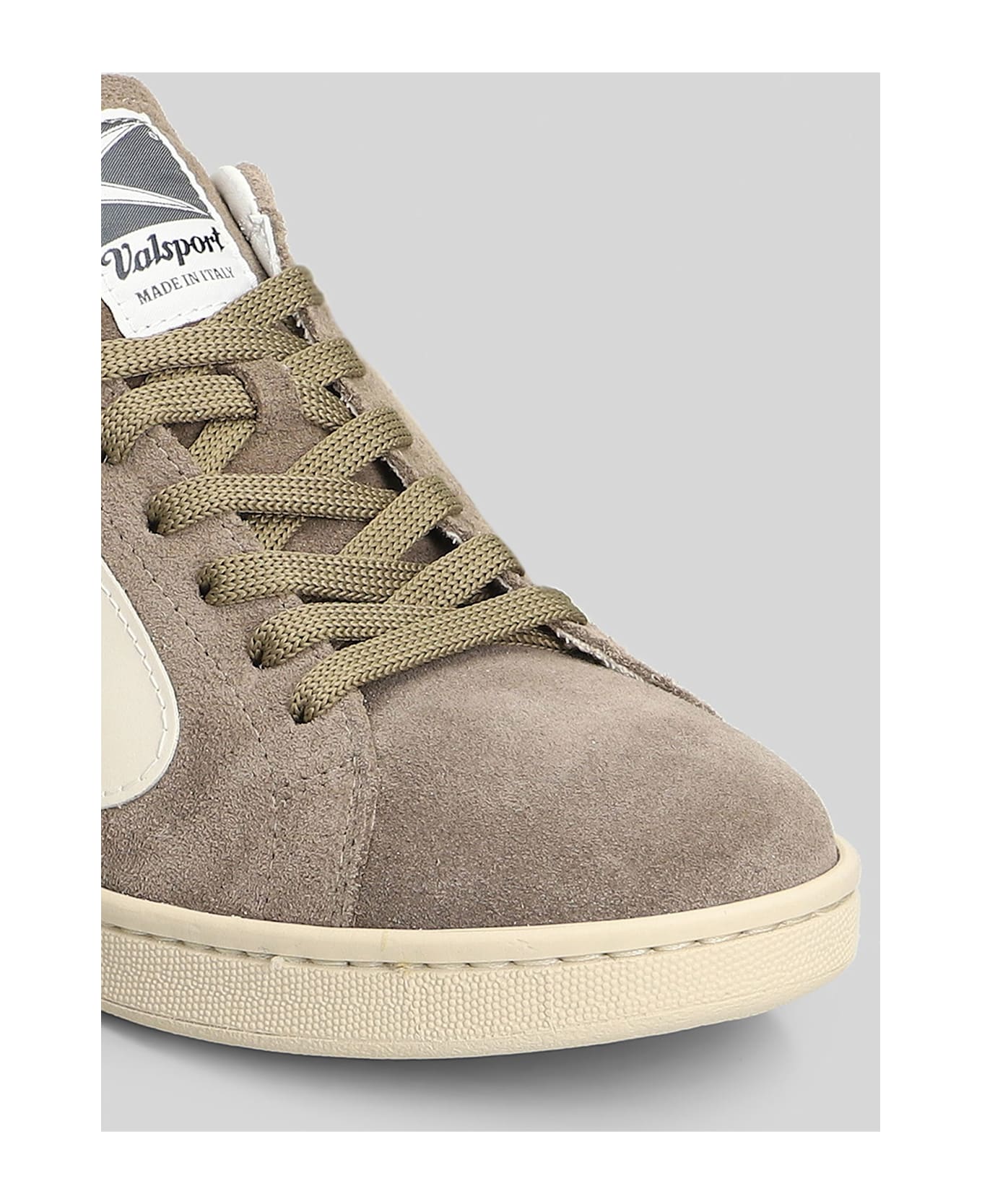 Valsport Tournament Sneakers In Taupe Suede - taupe