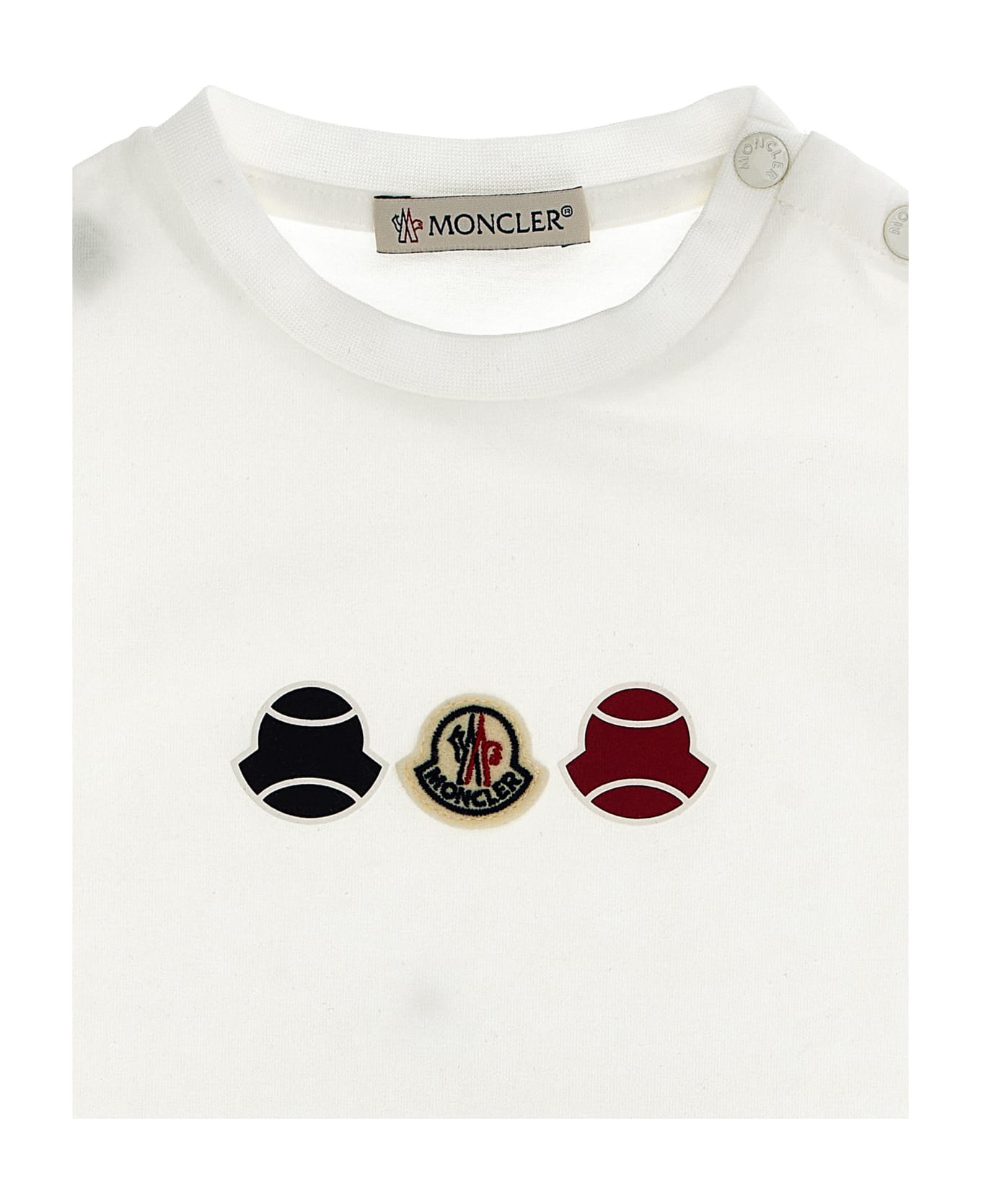 Moncler T-shirt Logo - White