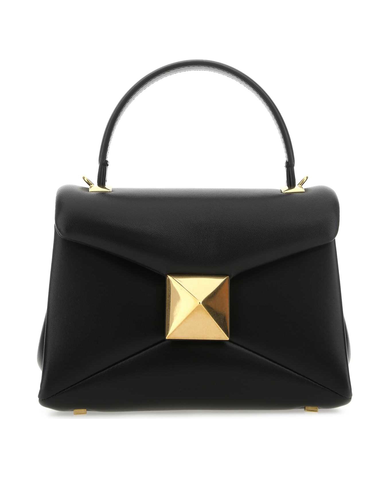 Valentino Garavani Black Nappa Leather Mini One Stud Handbag - 0NO