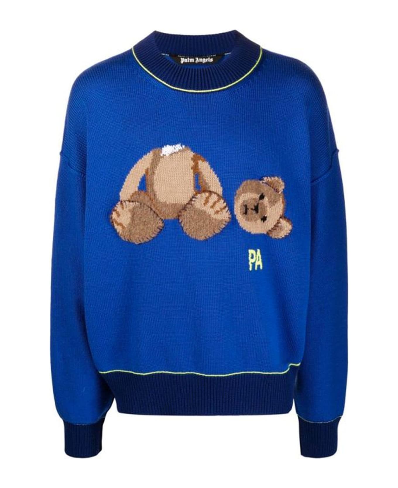Palm Angels Toy Bear Sweatshirt - Blue