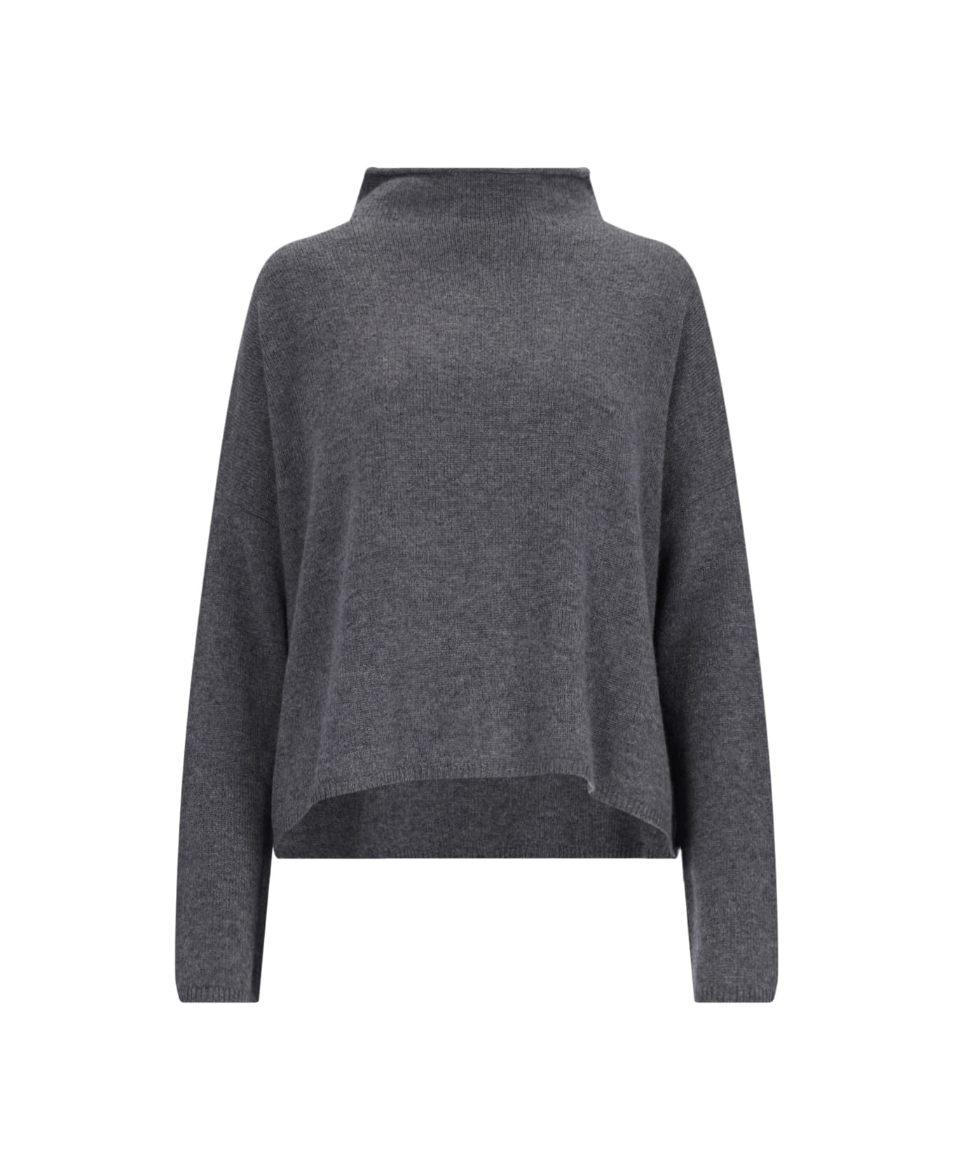 Lisa Yang Classic Sweater "sandy" - Gray