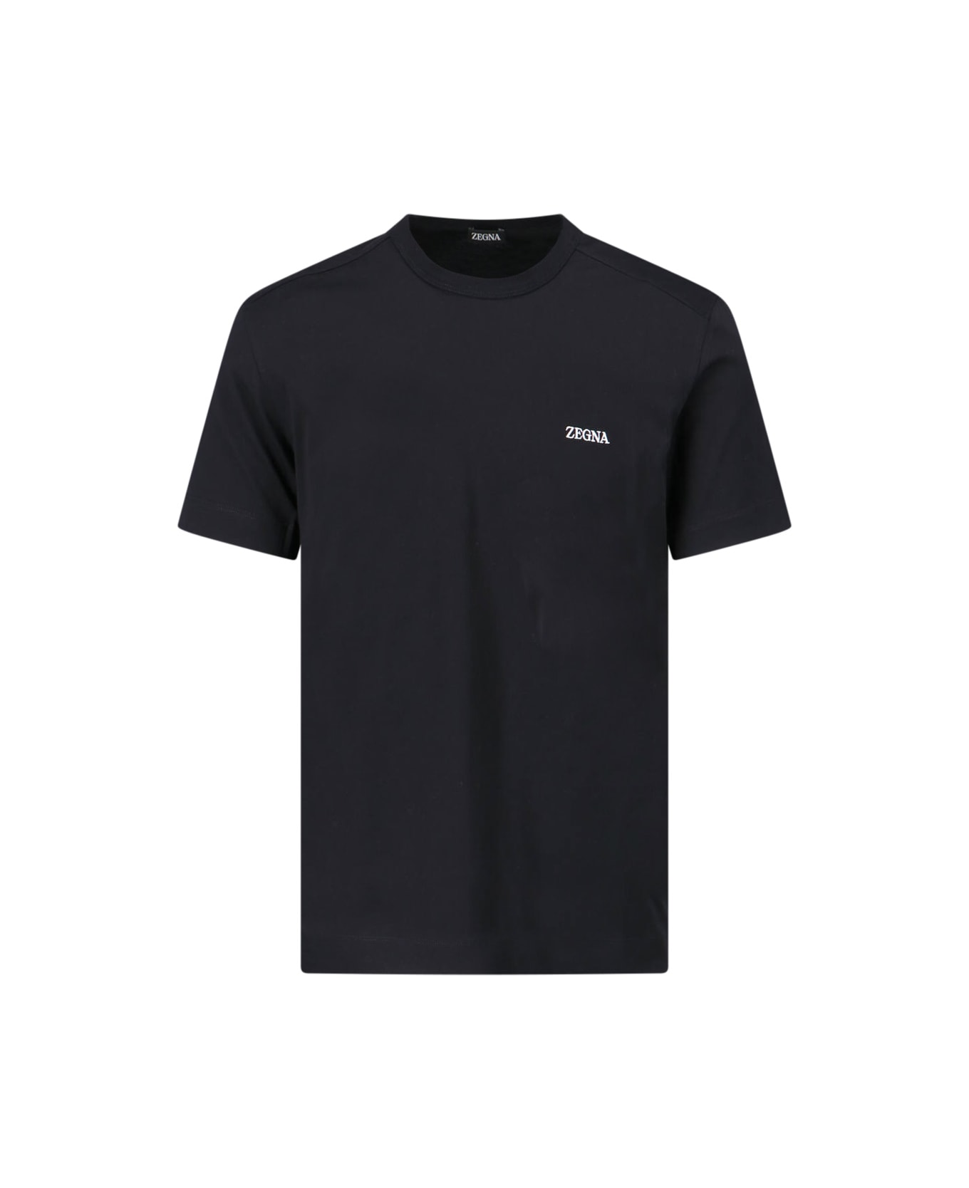 Zegna Logo T-shirt - BLACK