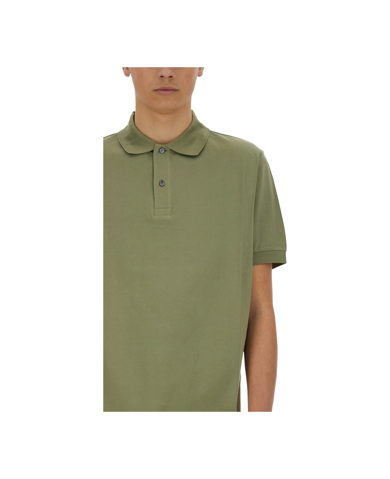 Paul Smith Cotton Polo - MILITARY GREEN