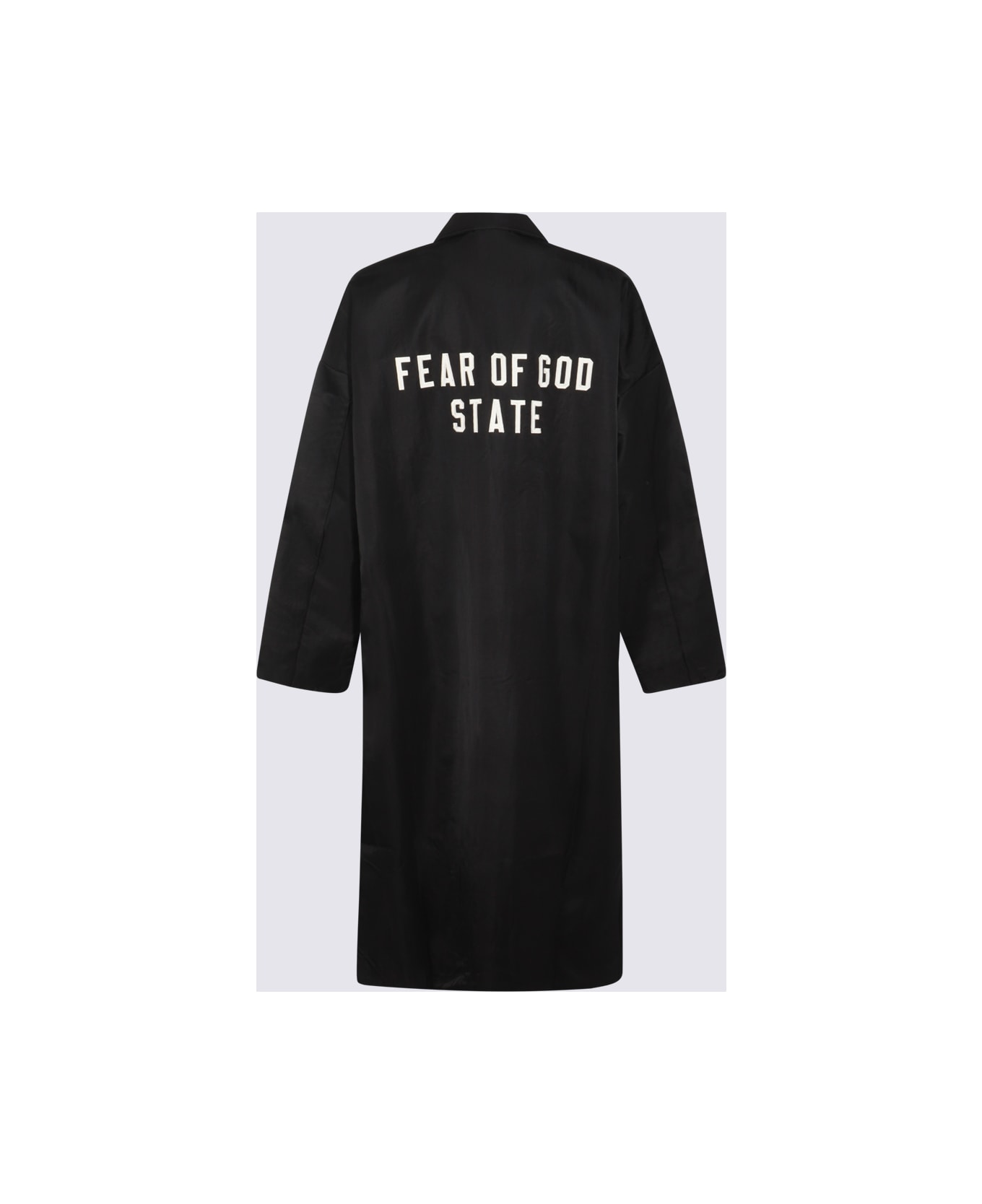 Fear of God Black Nylon Trench Coat - Black