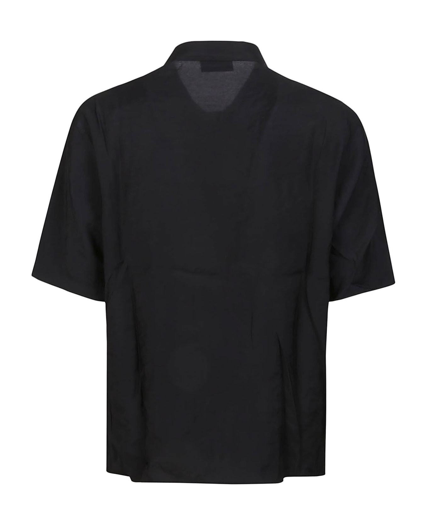 Family First Milano Short Sleeve Cupro Shirt - Black