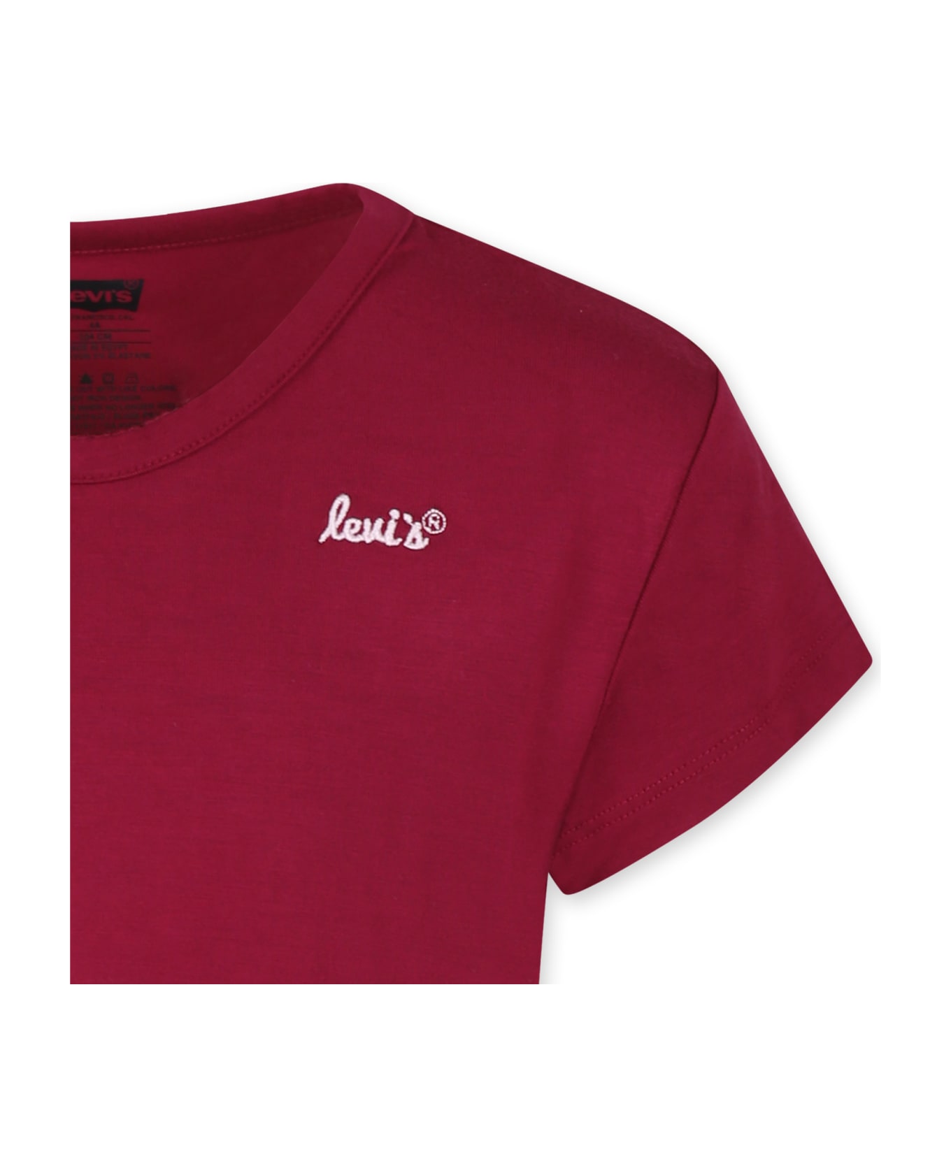 Levi
s Bordeaux T-shirt For Girl With Logo - Bordeaux