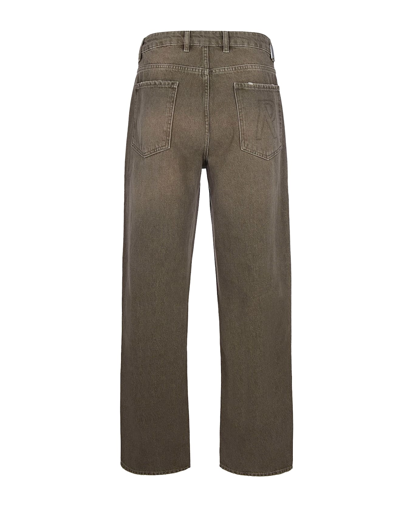 REPRESENT Jeans With Rewashed Effect - WASHED OLIVE