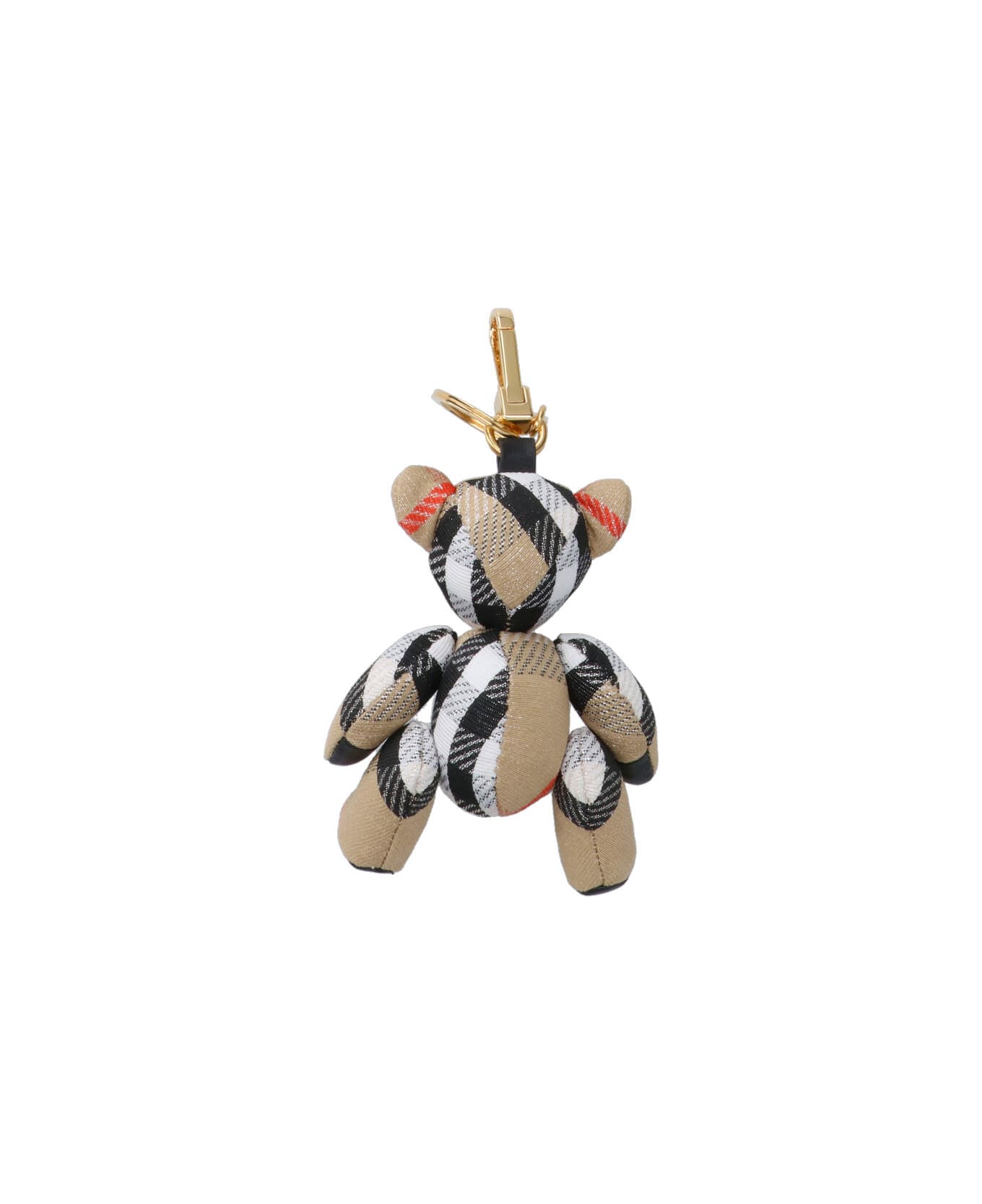 Burberry "thomas" Teddy Bear Keyring Charm - Beige