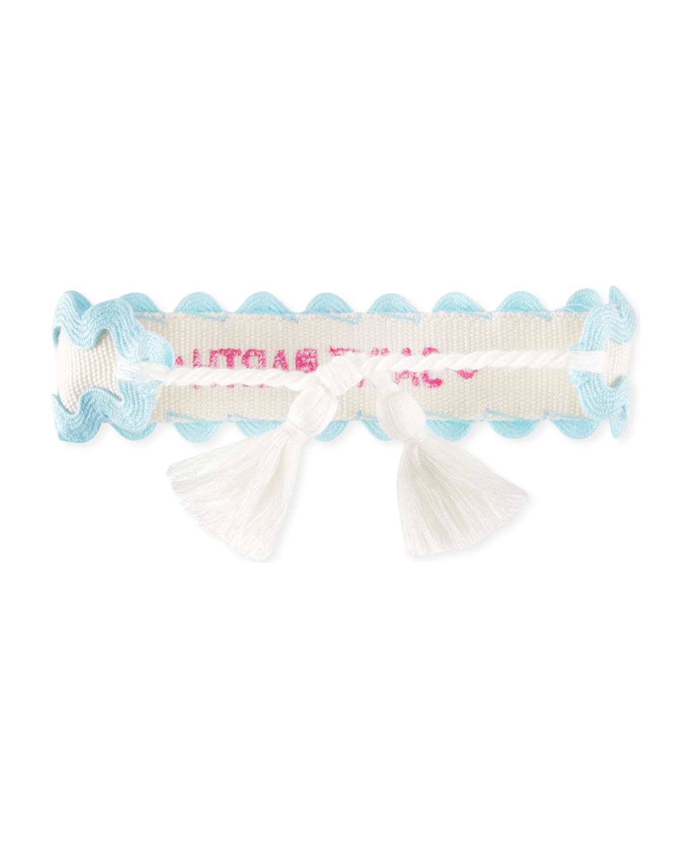 MC2 Saint Barth White Bracelet For Girl With Logo - White