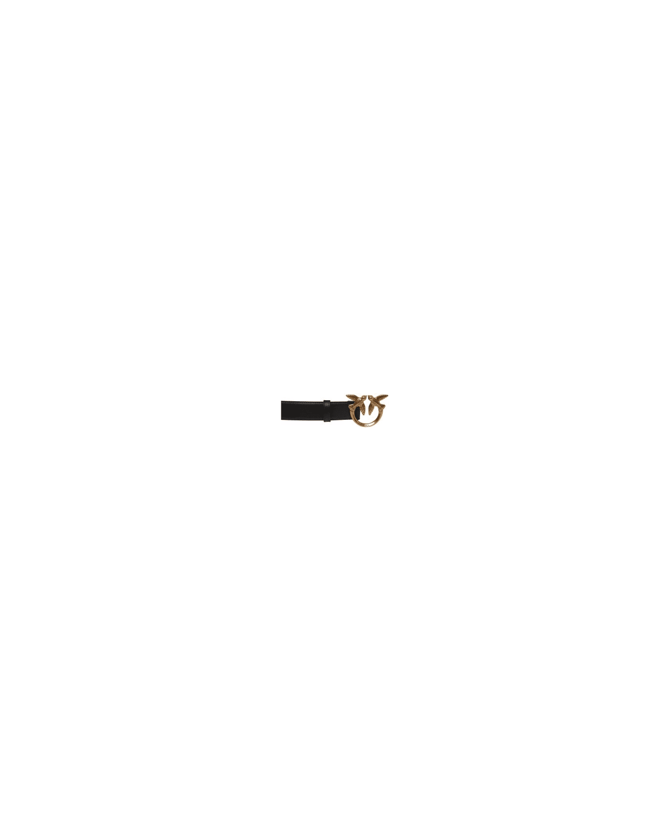 Pinko Love Berry Belt - Q Nero Antique Gold