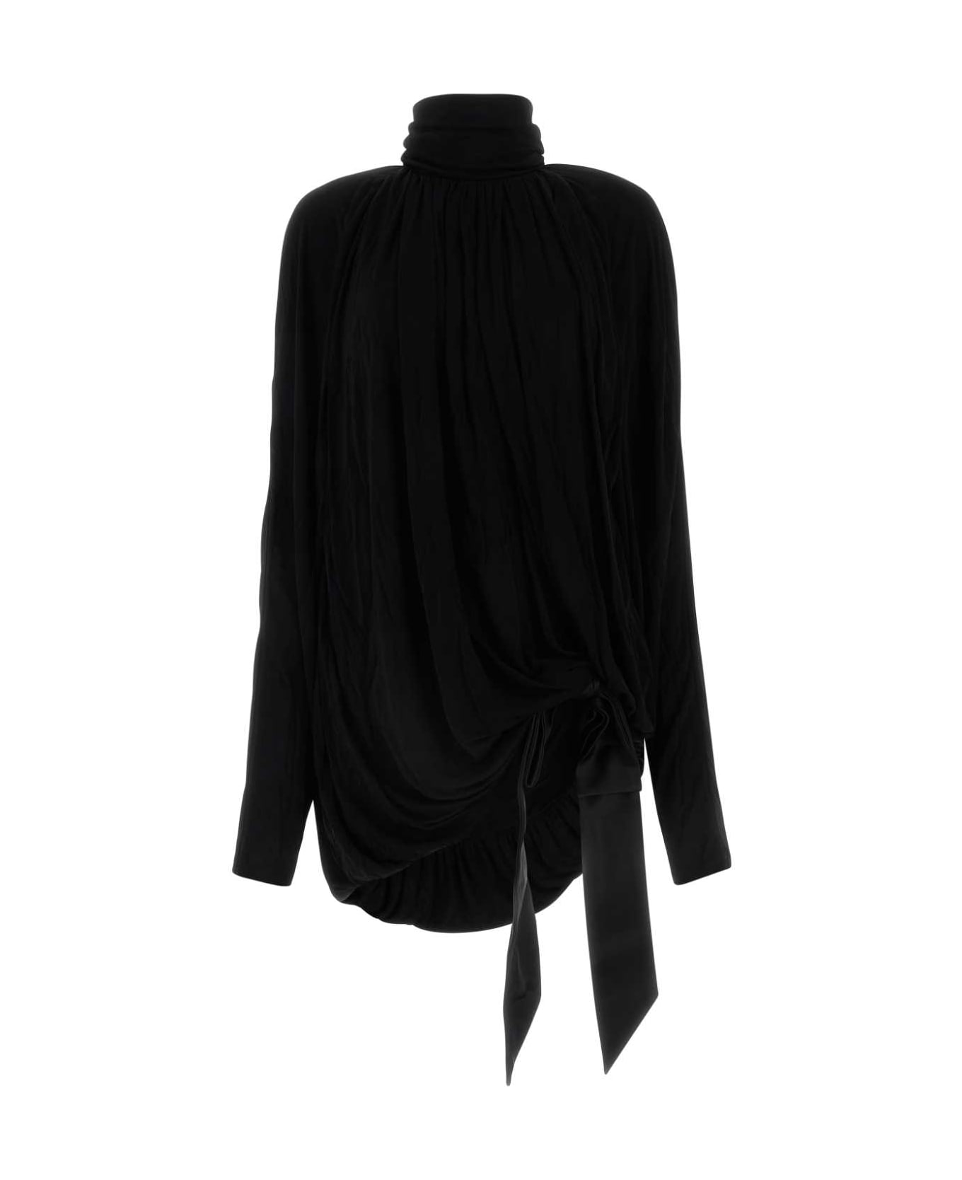 Saint Laurent Black Viscose Blouse - NOIR